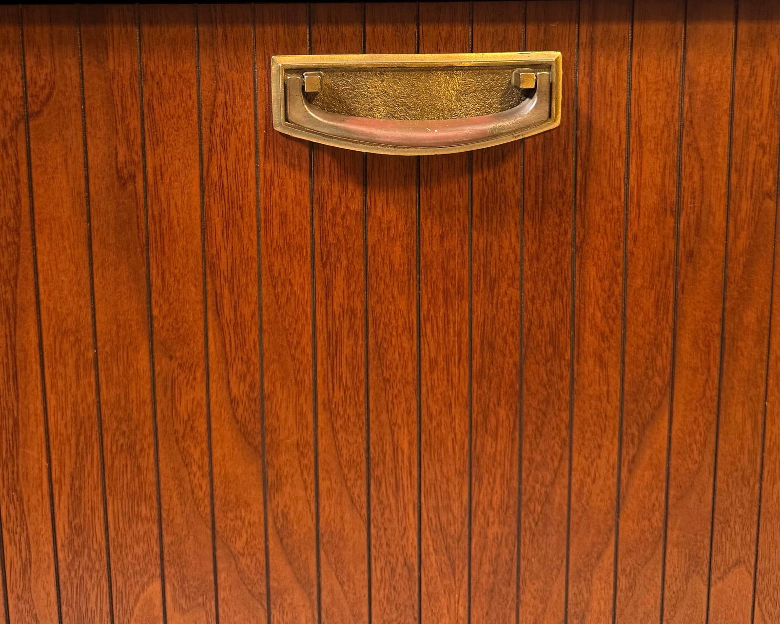 1960s Mid-Century Lane Walnut Record Cabinet, Drop-Front (1963) - 4