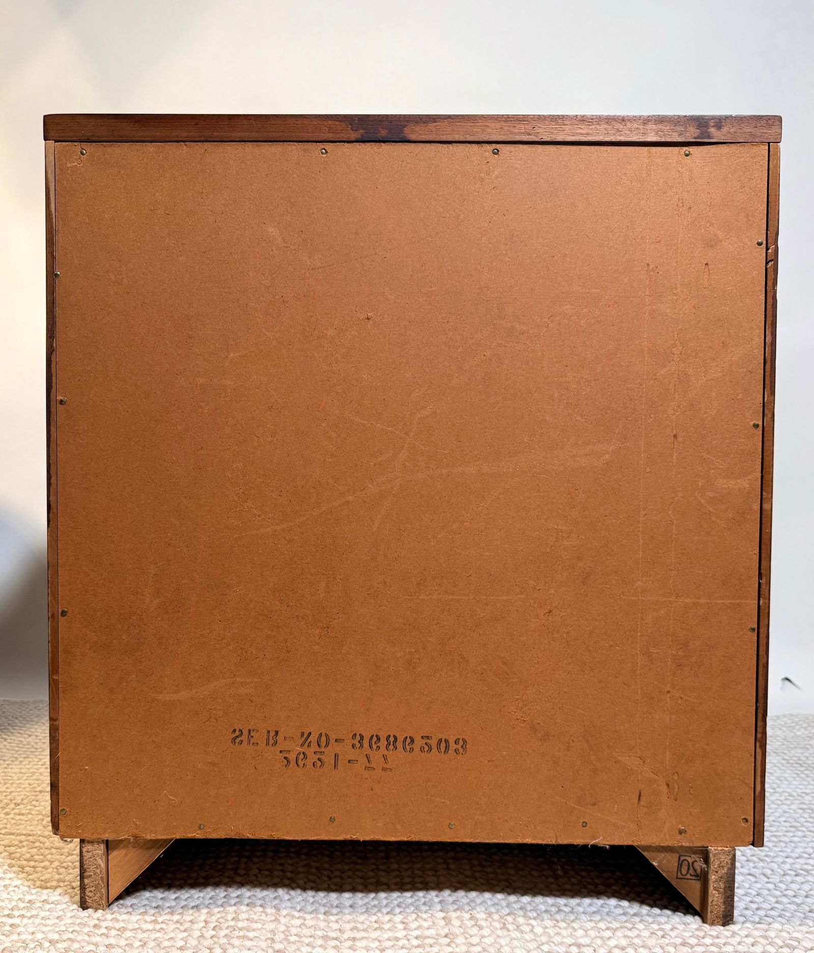 1960s Mid-Century Lane Walnut Record Cabinet, Drop-Front (1963) - 8