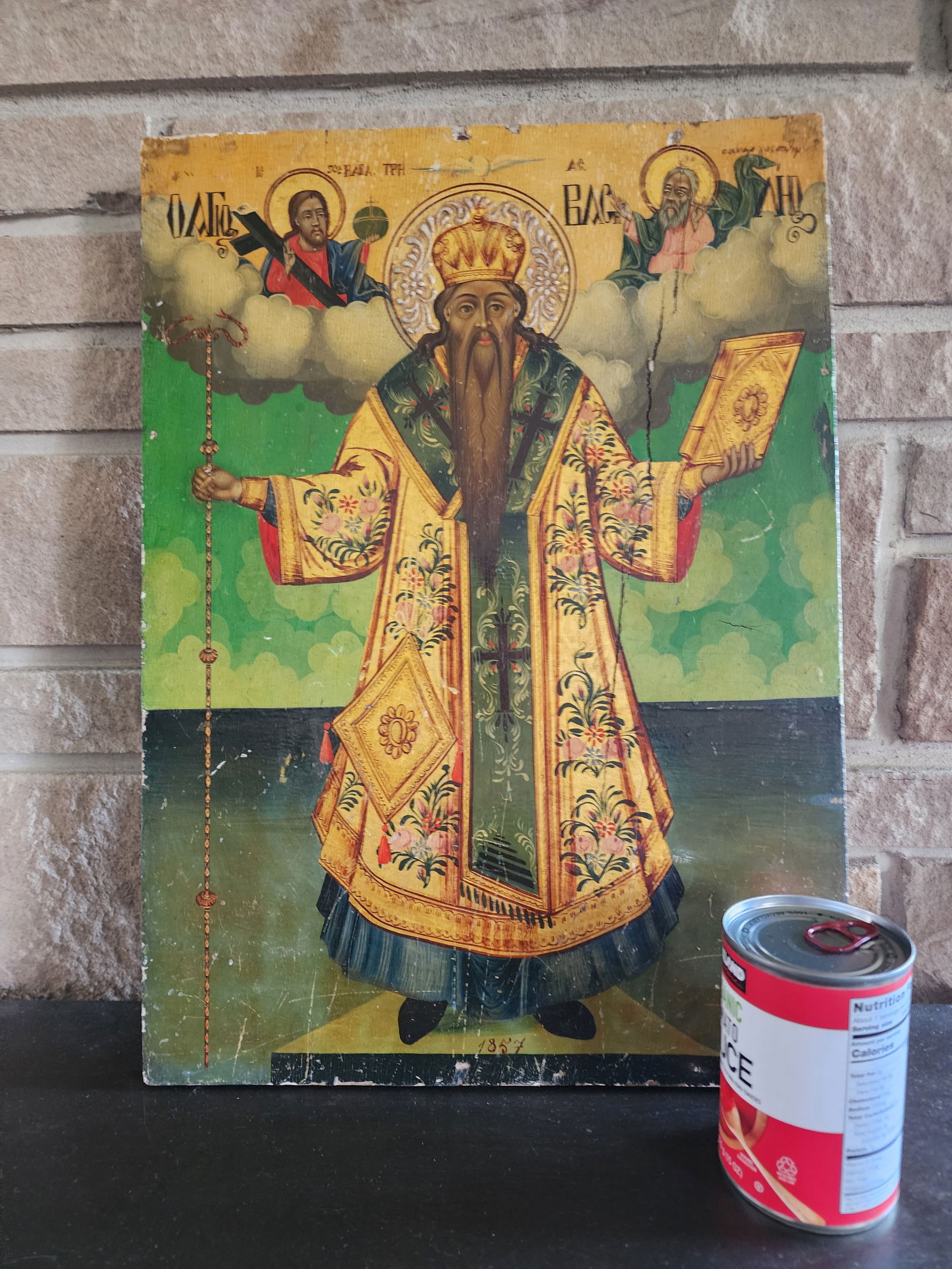Antique Orthodox Painting of Saint Haralambos - 7