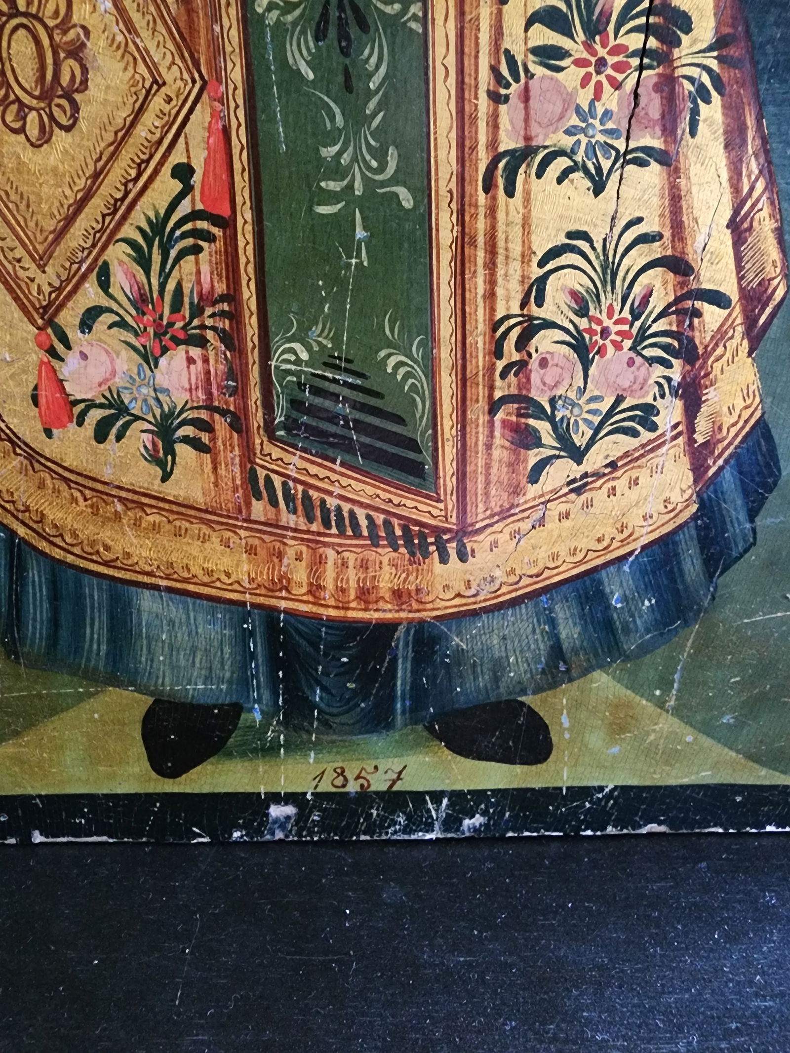 Antique Orthodox Painting of Saint Haralambos - 8