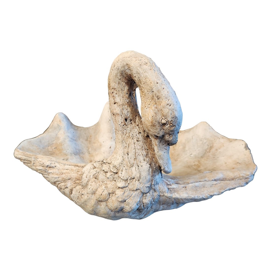 Rare and Fabulous Antique Metal Swan Bird Feeder.: I have never seen anything like this so I will do my best to describe it. I believe it is cast iron, very old and a bird feeder. Could be wrong on all accounts. I just know She is stunning . I have