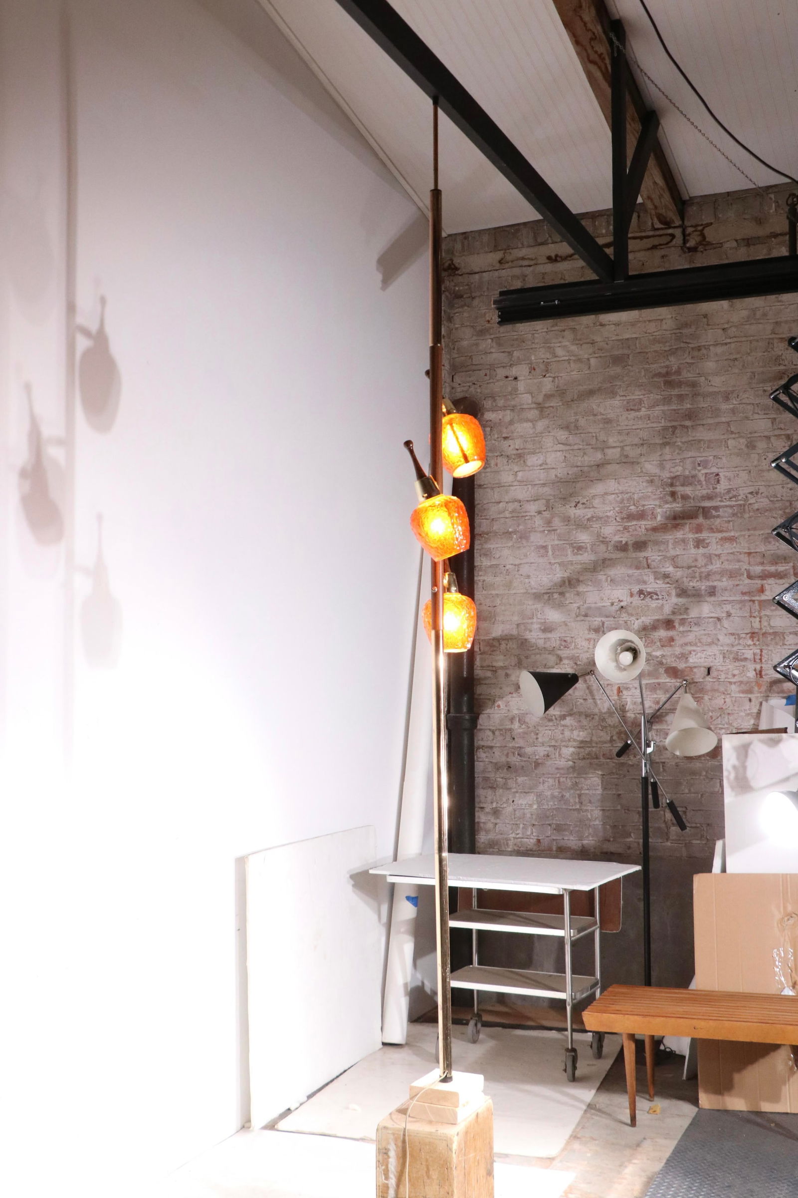 Mid Century Tension Pole Floor Lamp - 15