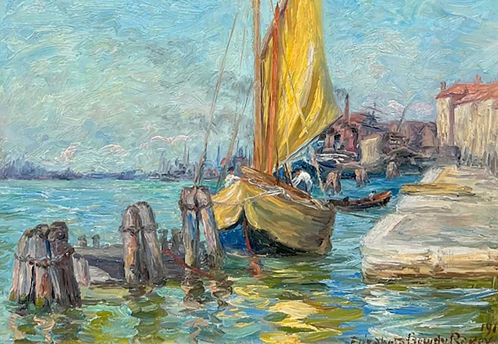 View of Venice, 1910 by American Impressionist Elizabeth Gowdy Baker (1860-1927) - 2