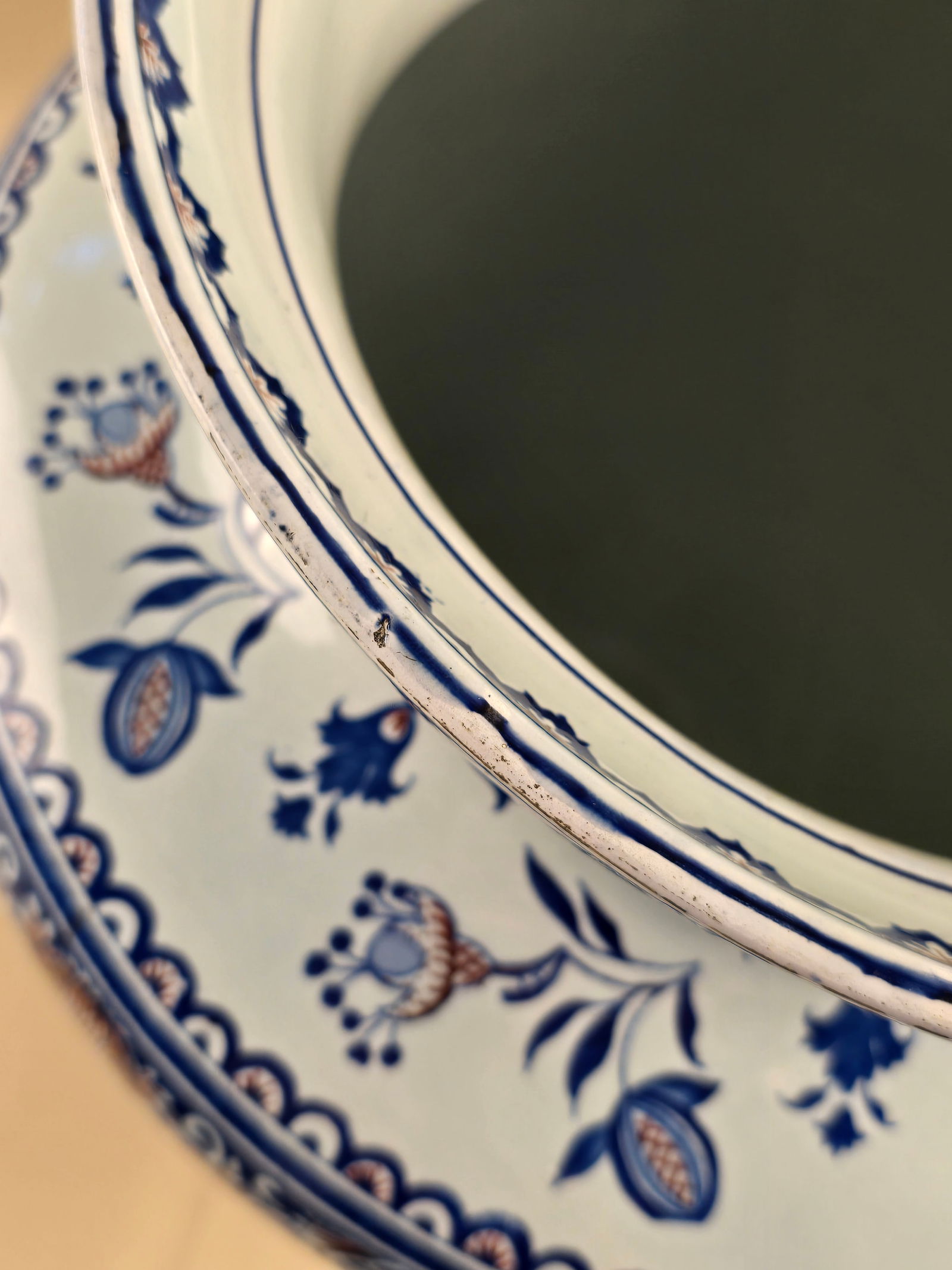 Late 19th Century French Gien Faience Vase, Large - 5