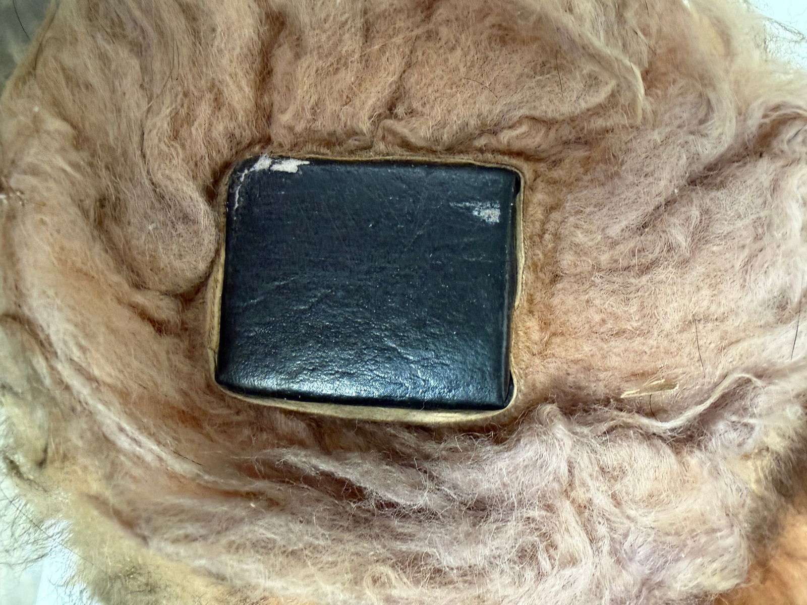 Park Ave Scully & Scully Plush Bear Lambs Wool Foot Stool Ottoman 1950s Luxury - 11