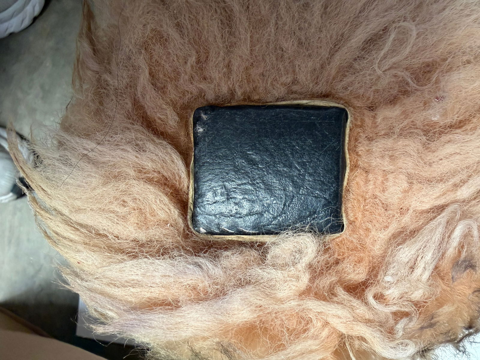 Park Ave Scully & Scully Plush Bear Lambs Wool Foot Stool Ottoman 1950s Luxury - 13