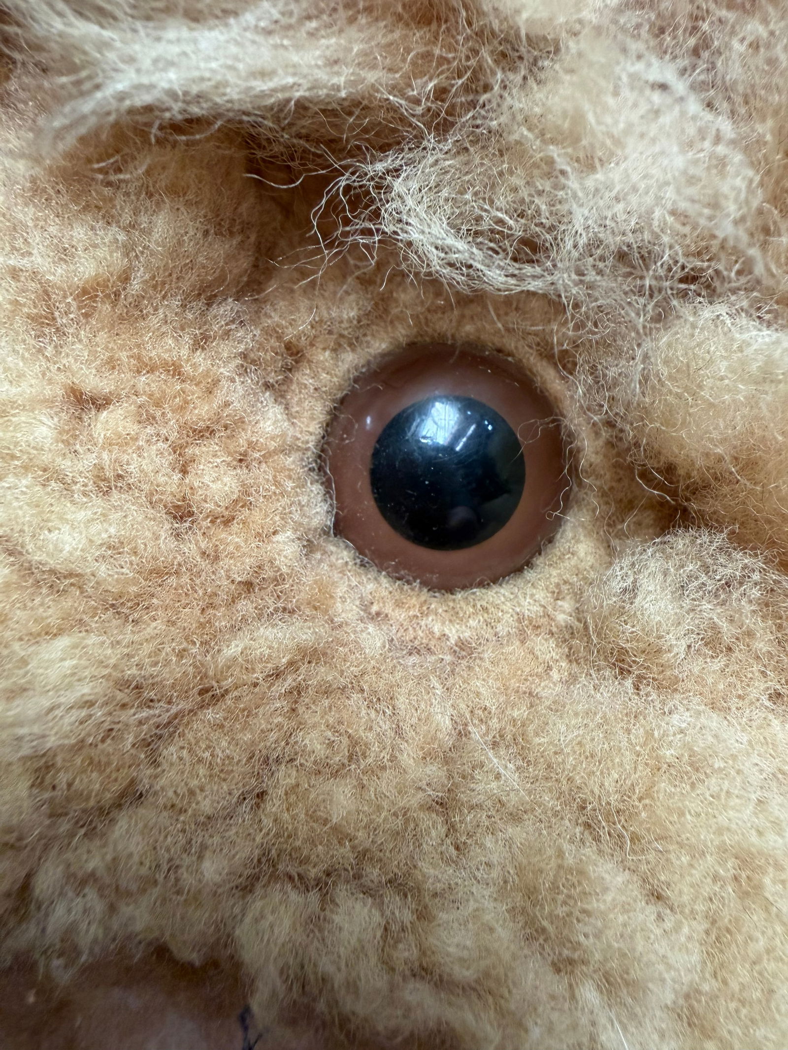 Park Ave Scully & Scully Plush Bear Lambs Wool Foot Stool Ottoman 1950s Luxury - 9