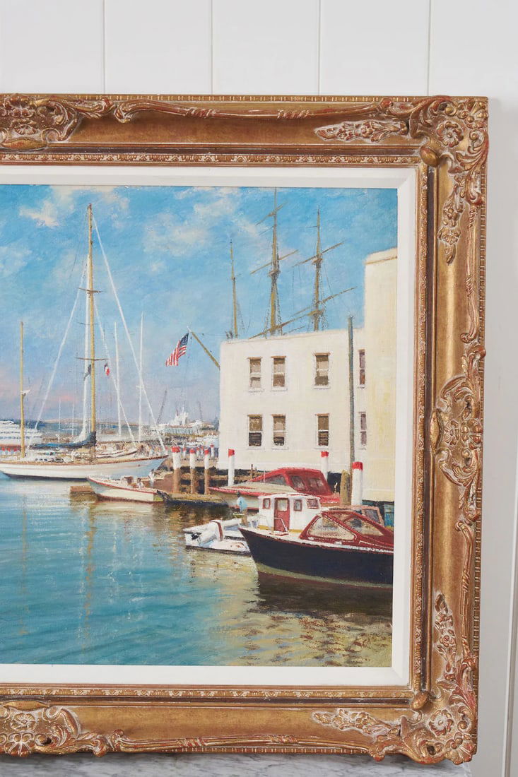 Mid 20th Century Signed Oil on Board by Kenneth Raymond Denton (British; 1932–2024) | 'The - 3