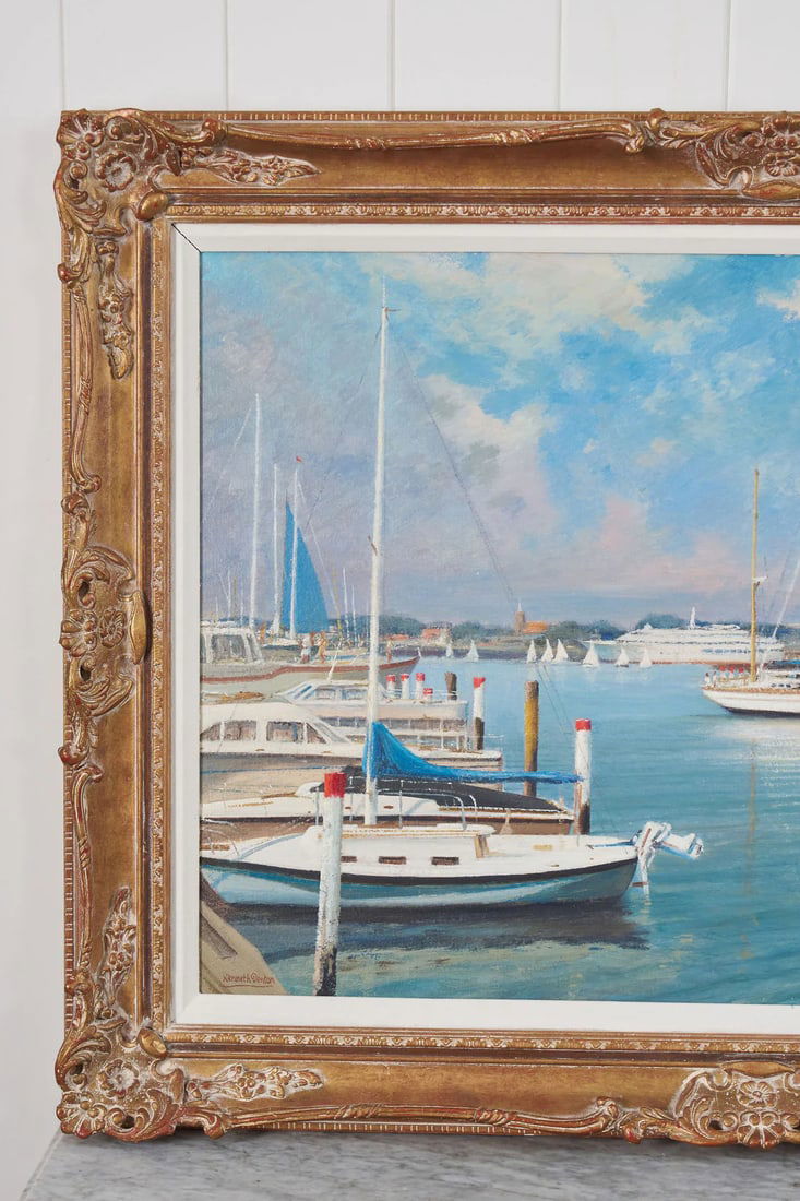 Mid 20th Century Signed Oil on Board by Kenneth Raymond Denton (British; 1932–2024) | 'The - 4