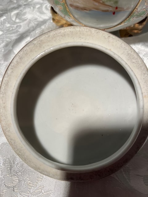 Antique Nippon Royal Kinran Vase 12" Moriage Gold Floral Hand Painted Porcelain - 10