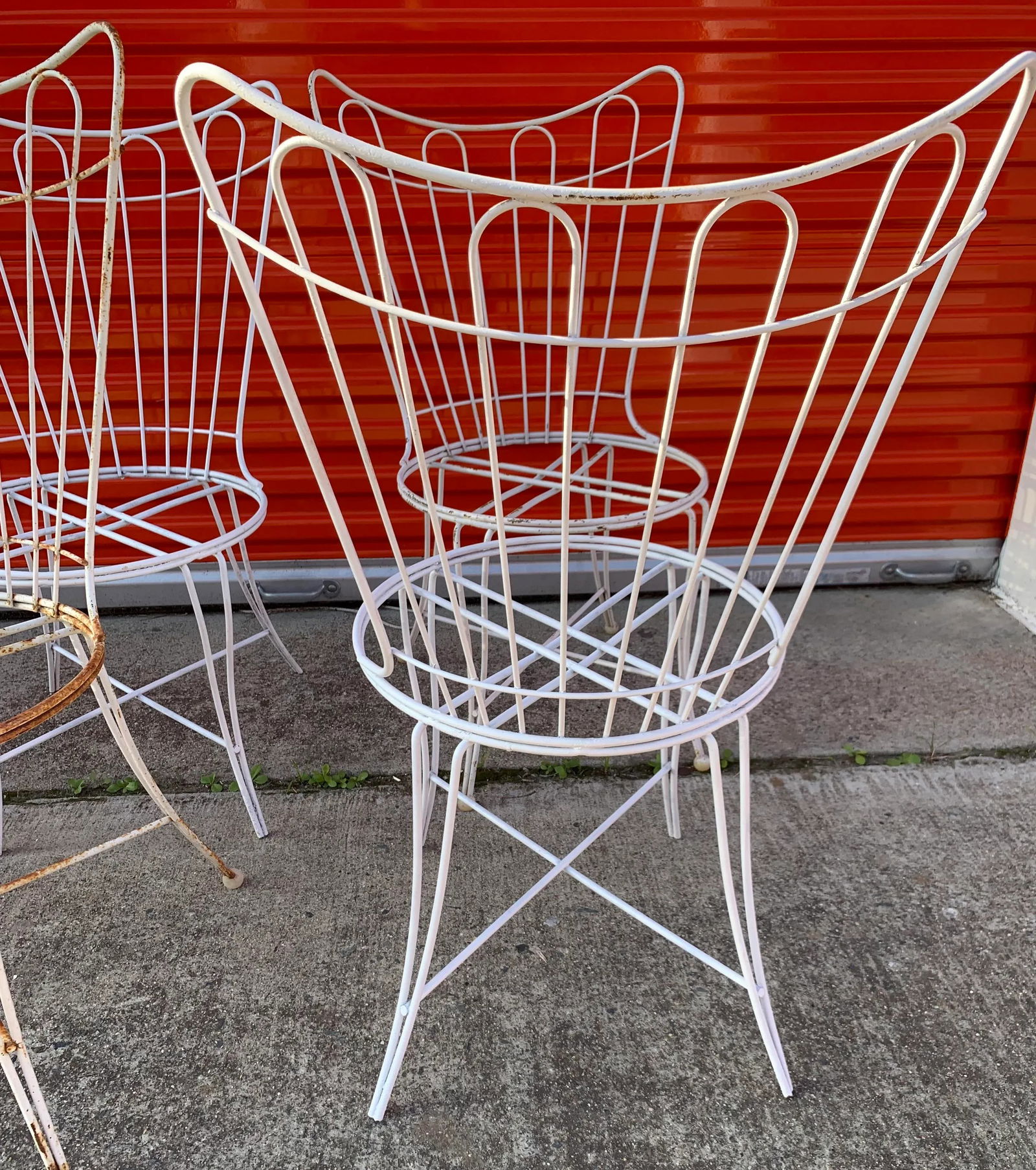 Mid Century Homecrest Wire Patio Dining Chairs - Set of 6 - 2