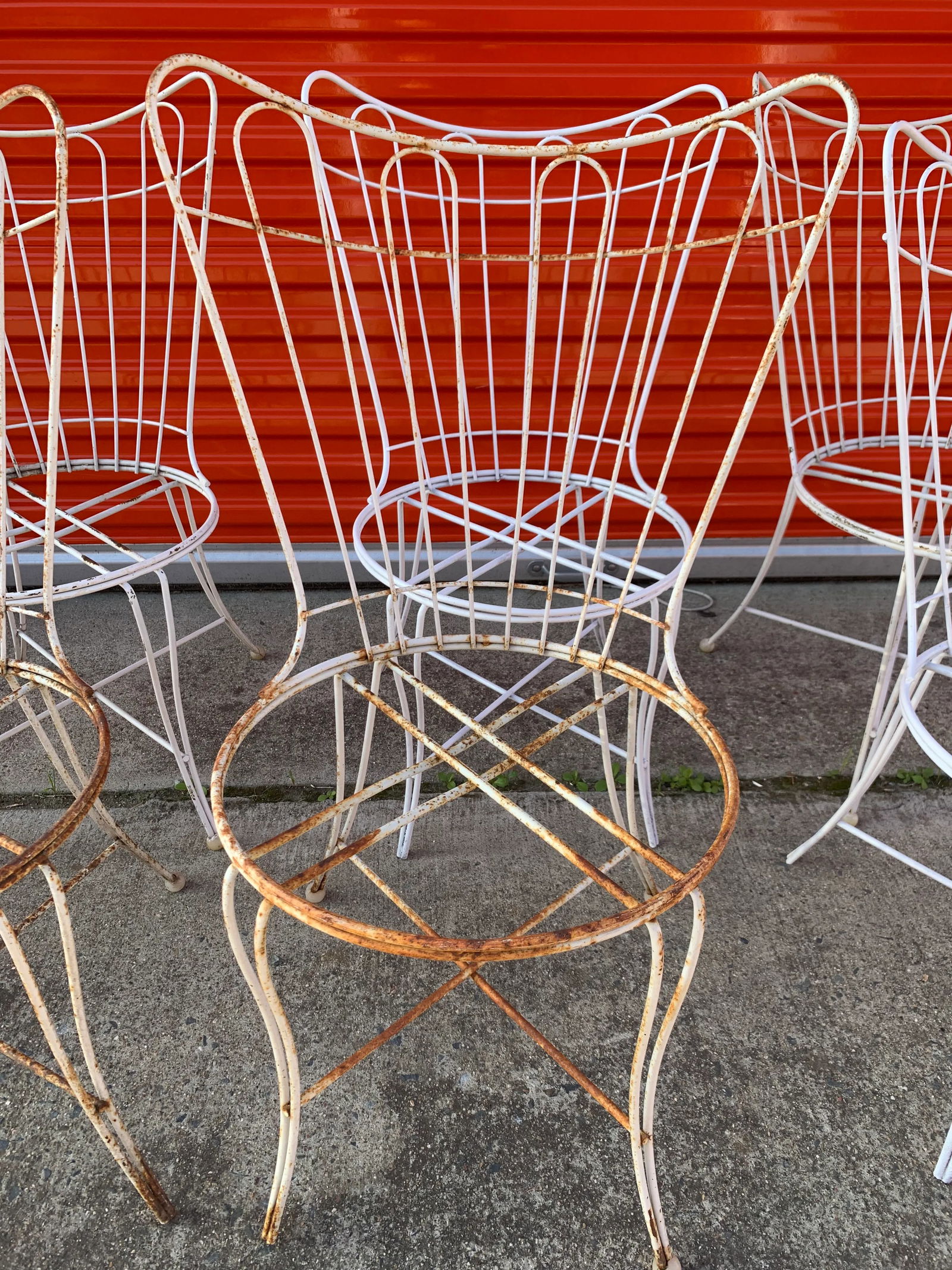 Mid Century Homecrest Wire Patio Dining Chairs - Set of 6 - 6