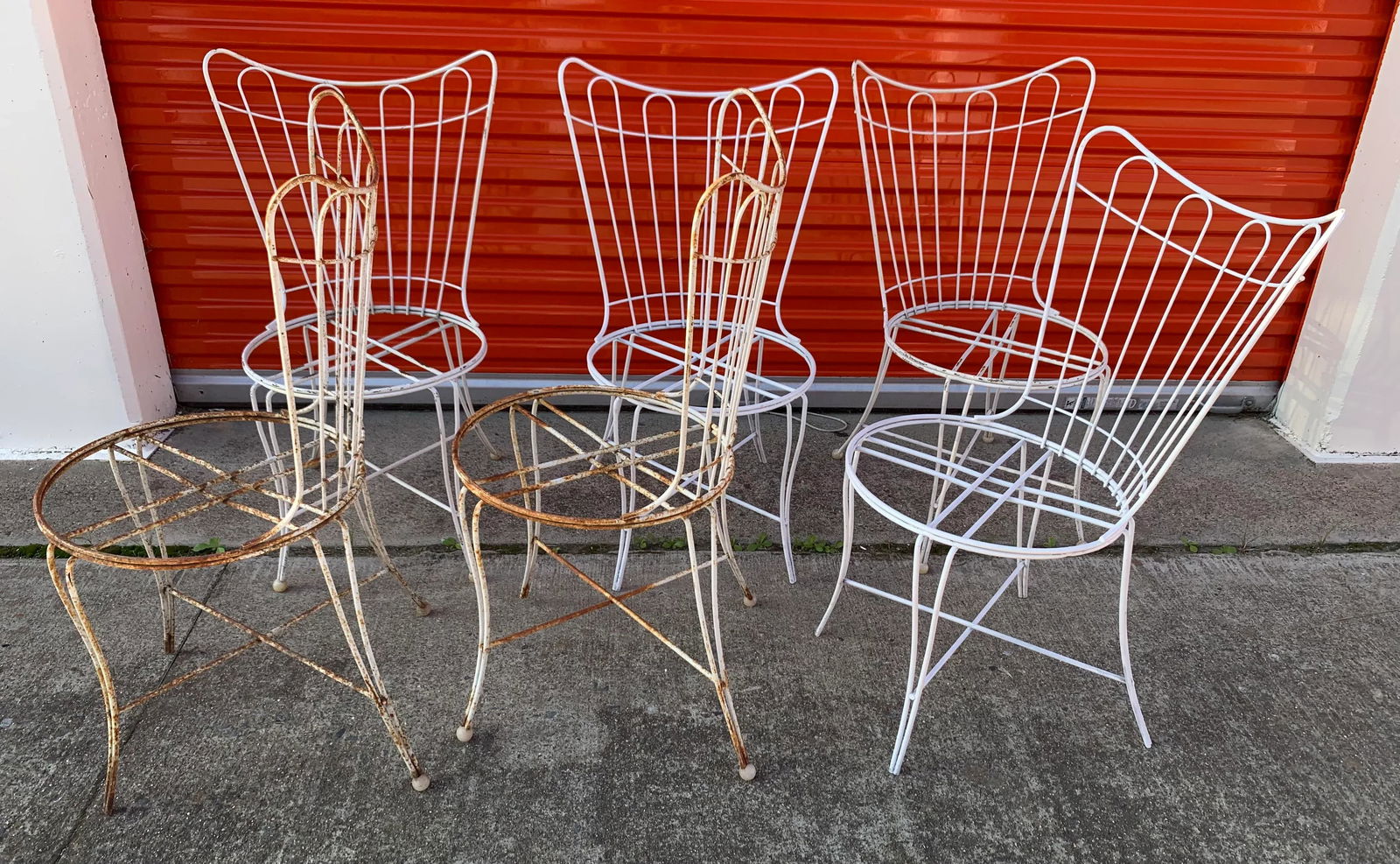 Mid Century Homecrest Wire Patio Dining Chairs - Set of 6 - 7
