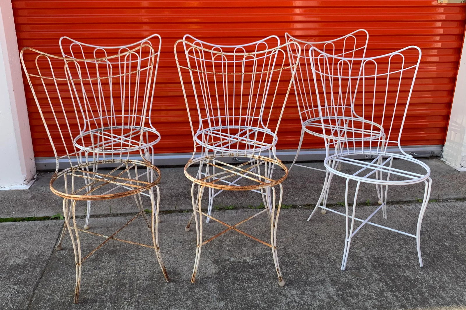 Mid Century Homecrest Wire Patio Dining Chairs - Set of 6 - 8