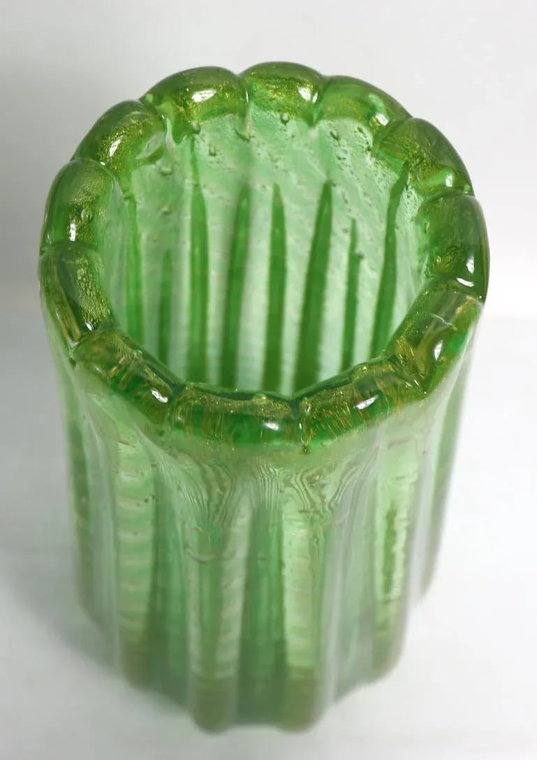 Barovier e Toso Cordonato D' Oro Murano Art Glass Vase - 7