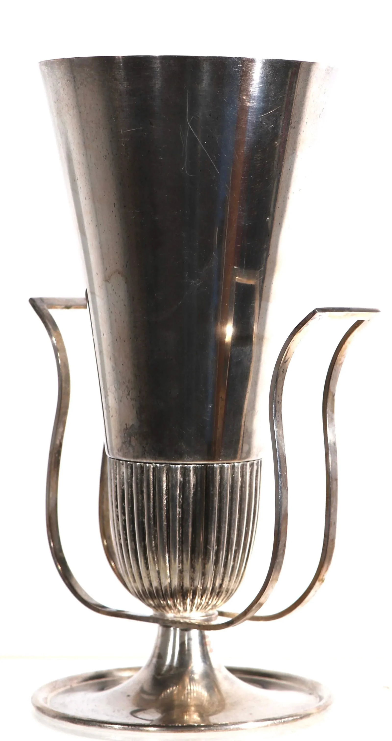 Silver Plate Urn Form Vase by Tommi Parzinger - 3