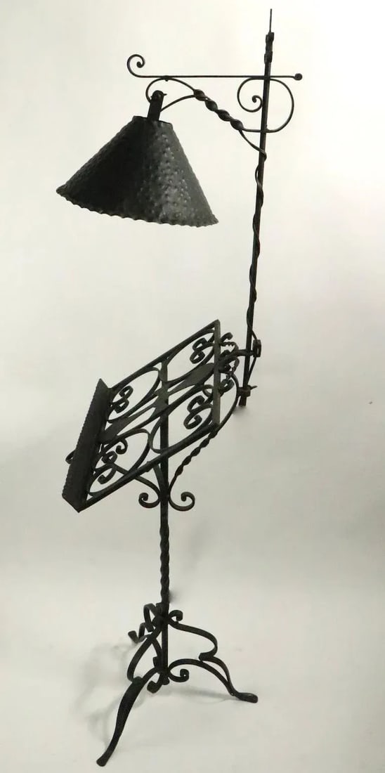 Gothic Arts & Crafts, Wrought Iron Bible, Bookstand, Lecturn, Maitre D Stand - 8