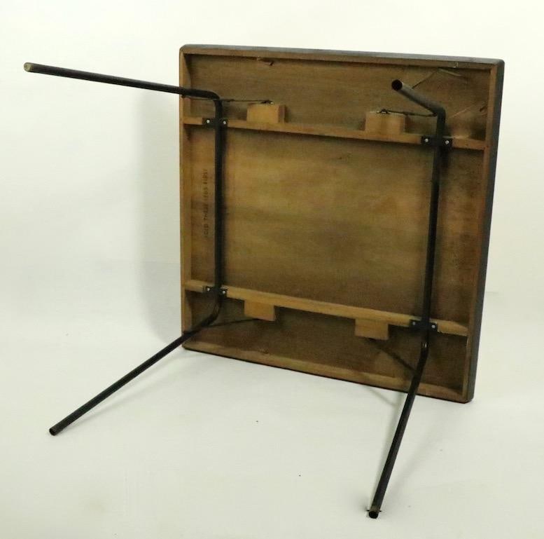 Mid Century Dinette Card Table & 4 Chairs by Cavalier - 3