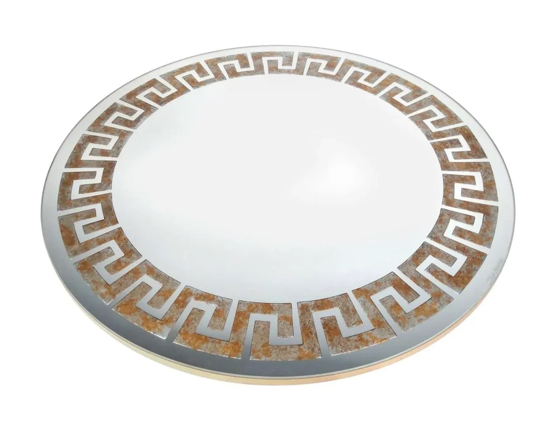 David Marshall Reserve Gilt Greek Key Mirror - 6