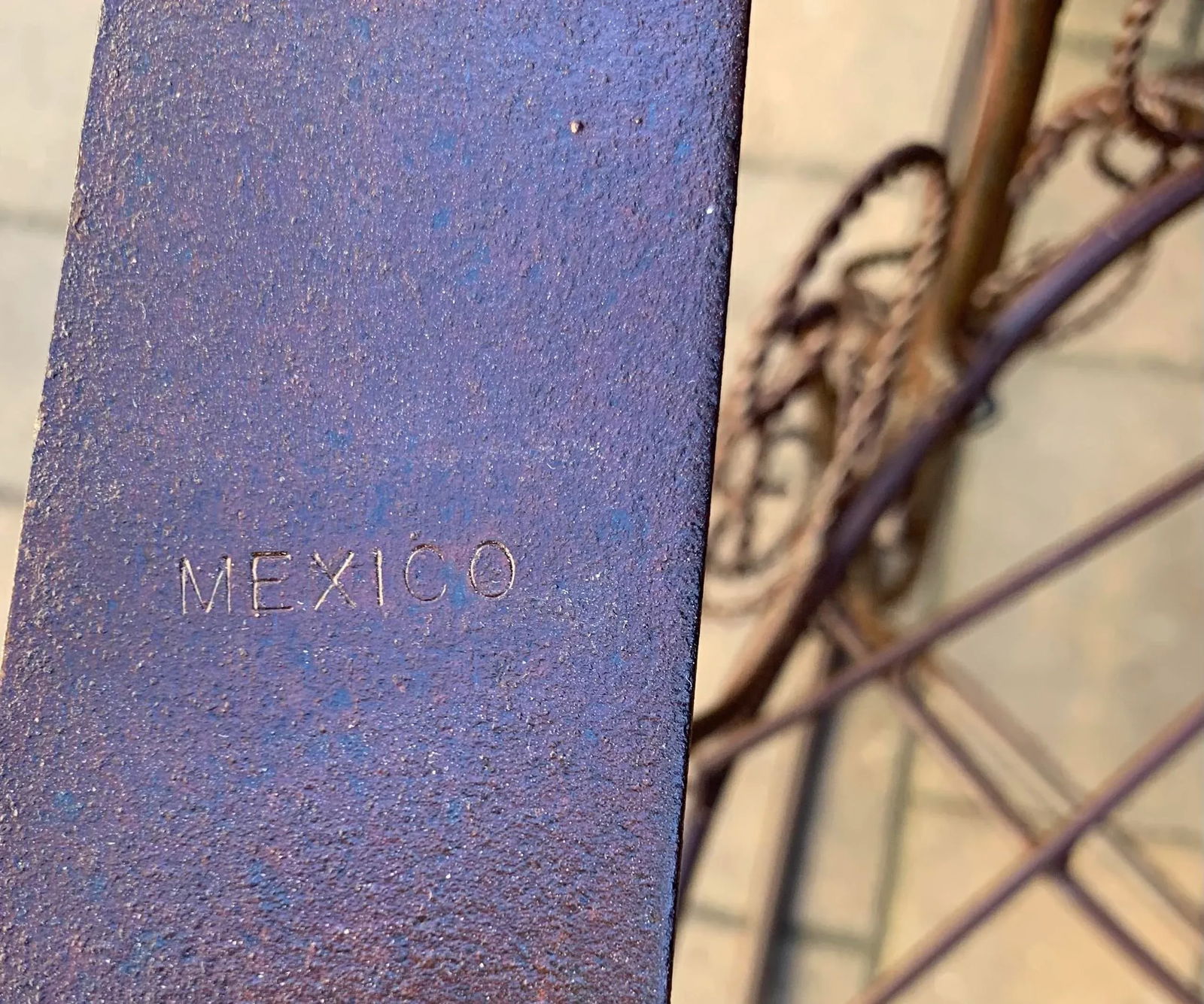 Salterini Style Wrought Iron Peacock Back Rocking Chair - 7