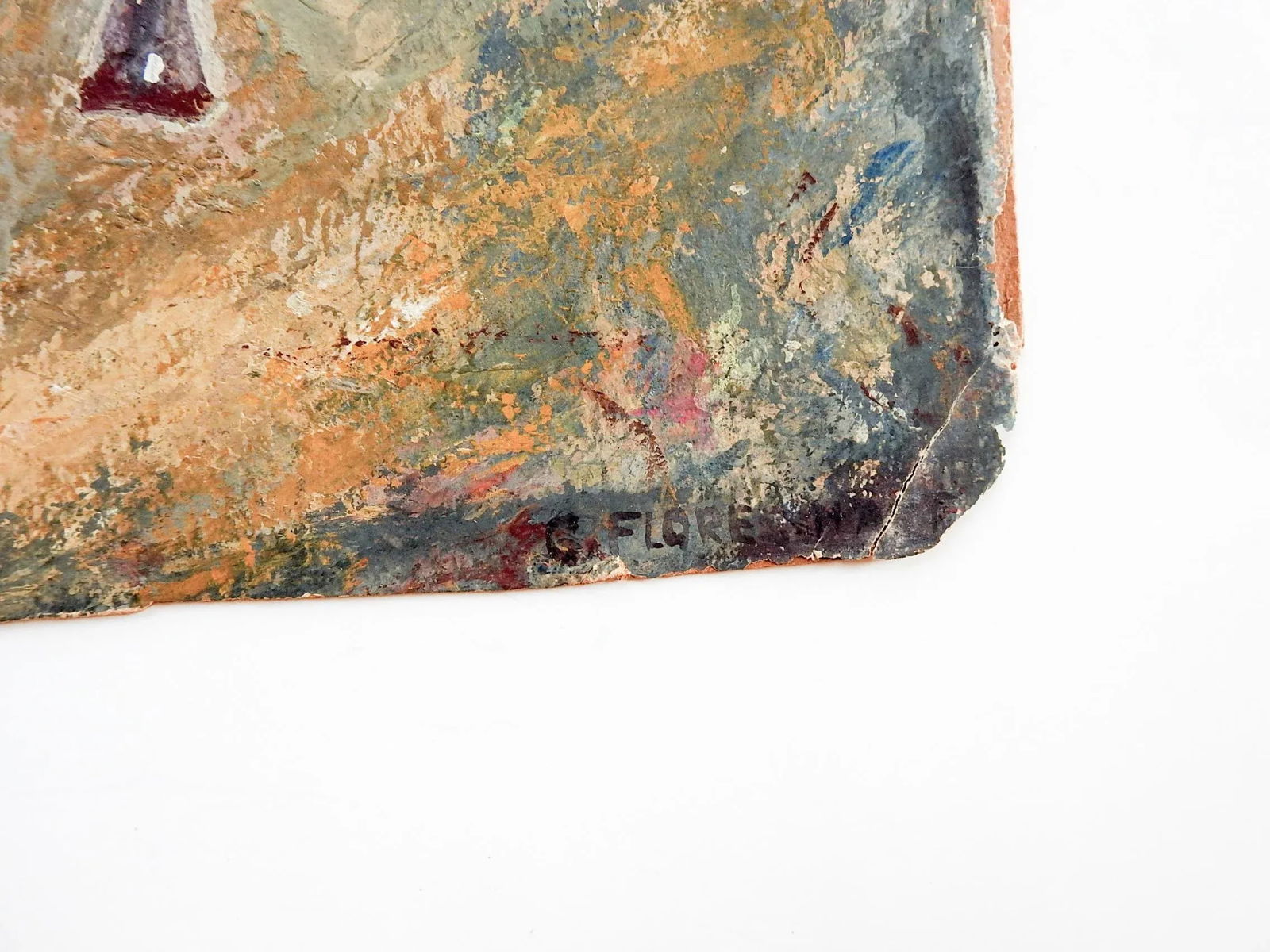 Vintage 1930's Cow & Calf Painting - 2