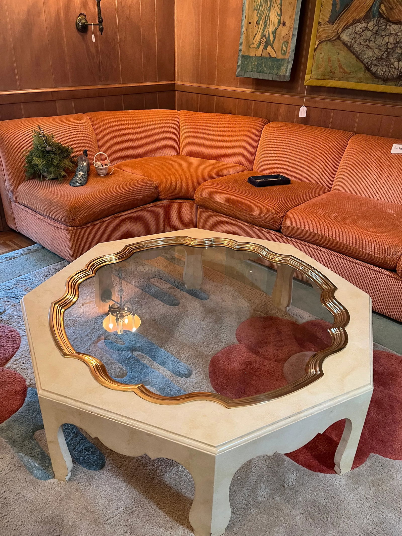 Mid 20th Century Vintage Baker Collection Octagonal Coffee Table - 10