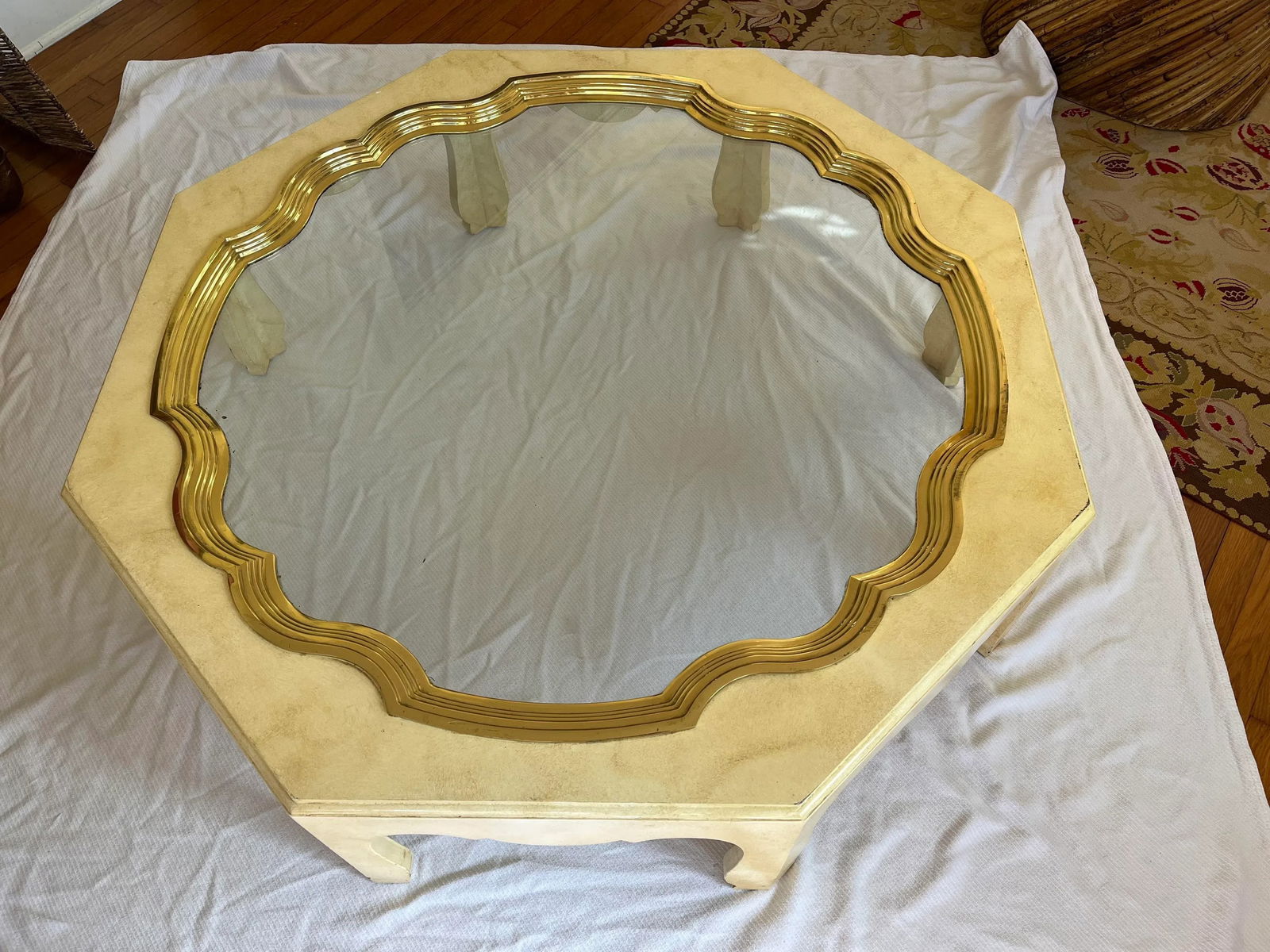 Mid 20th Century Vintage Baker Collection Octagonal Coffee Table - 13