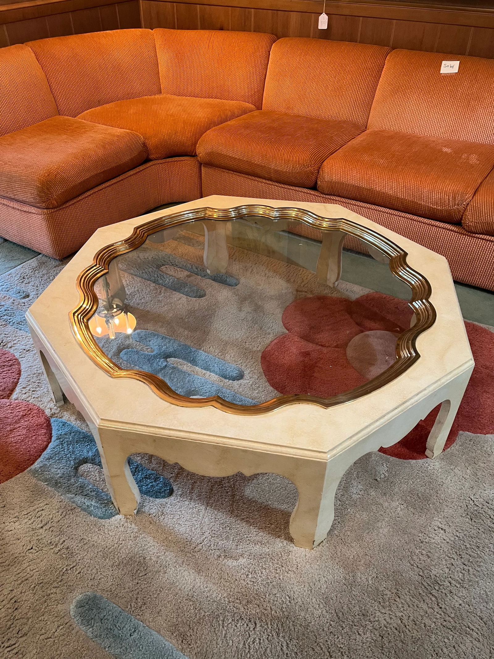 Mid 20th Century Vintage Baker Collection Octagonal Coffee Table - 2