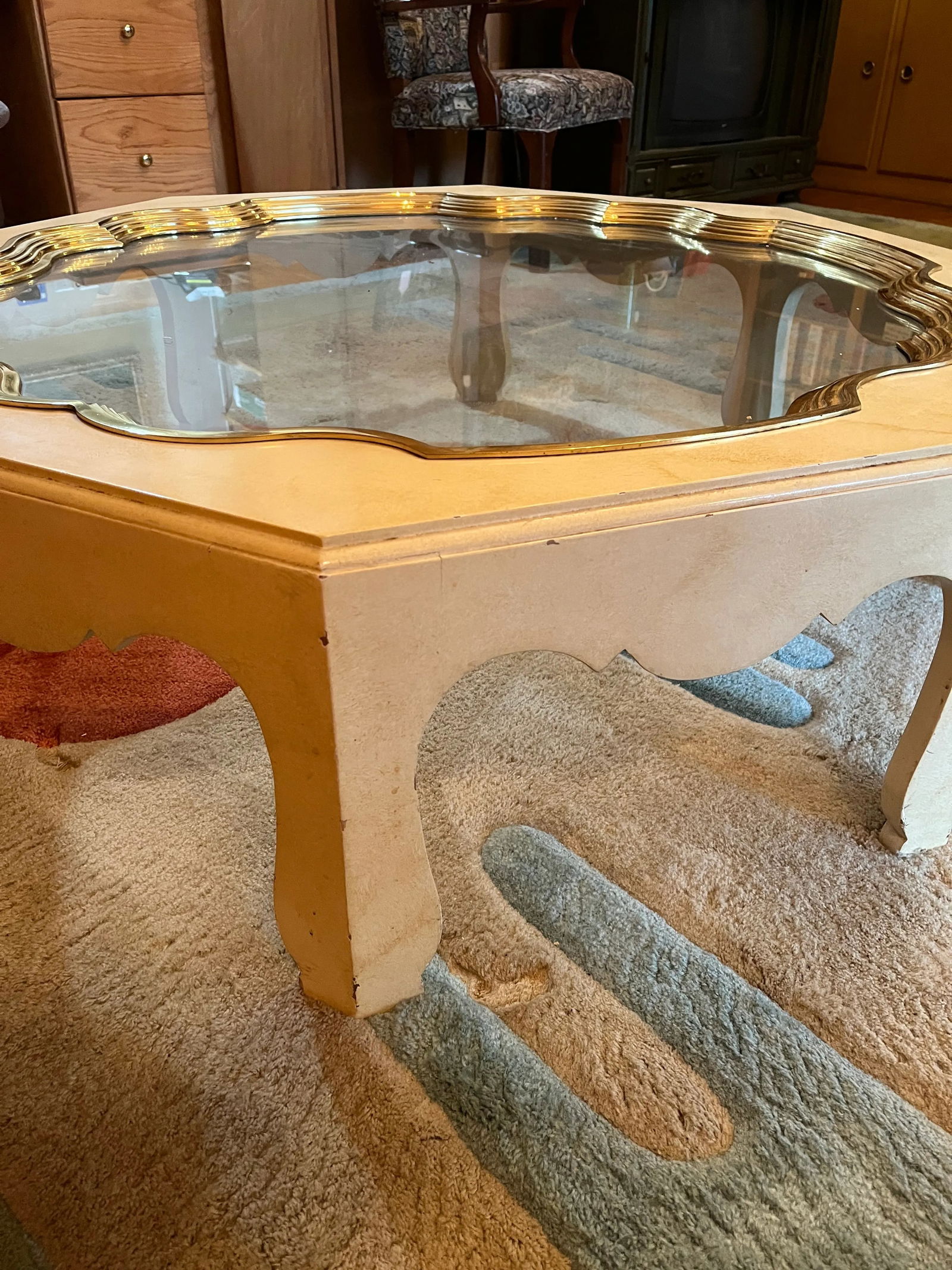 Mid 20th Century Vintage Baker Collection Octagonal Coffee Table - 4