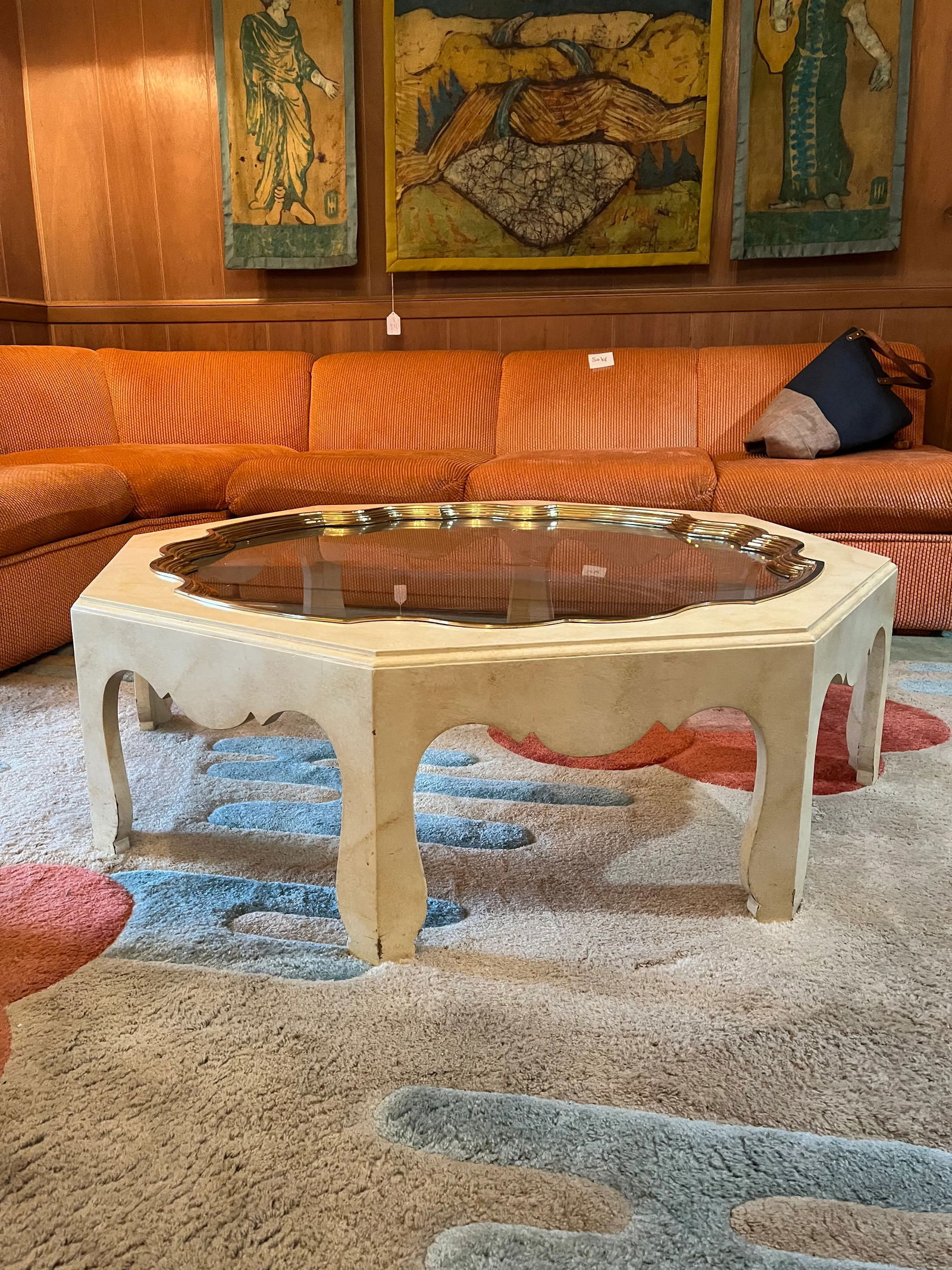 Mid 20th Century Vintage Baker Collection Octagonal Coffee Table - 8