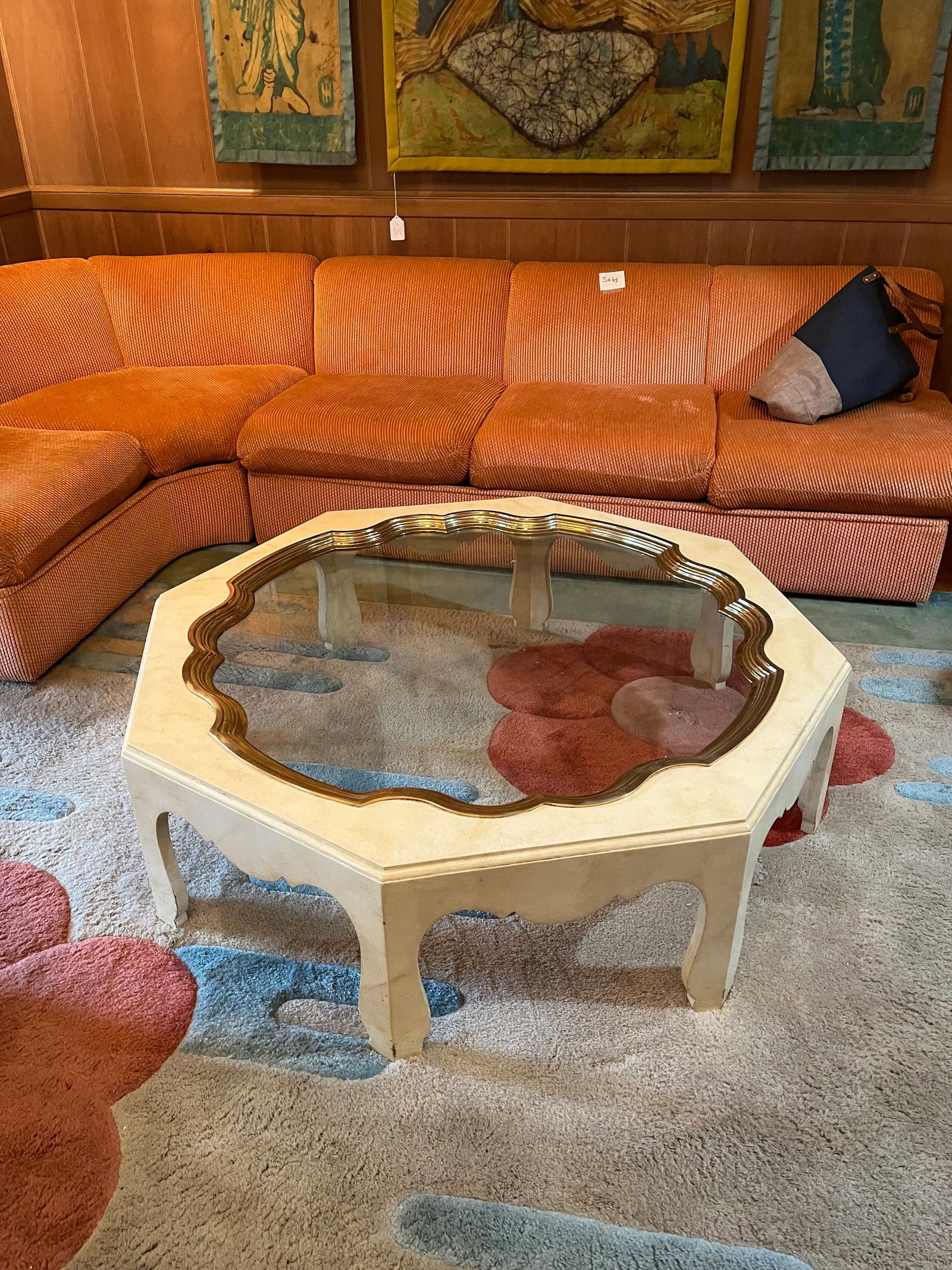 Mid 20th Century Vintage Baker Collection Octagonal Coffee Table - 9