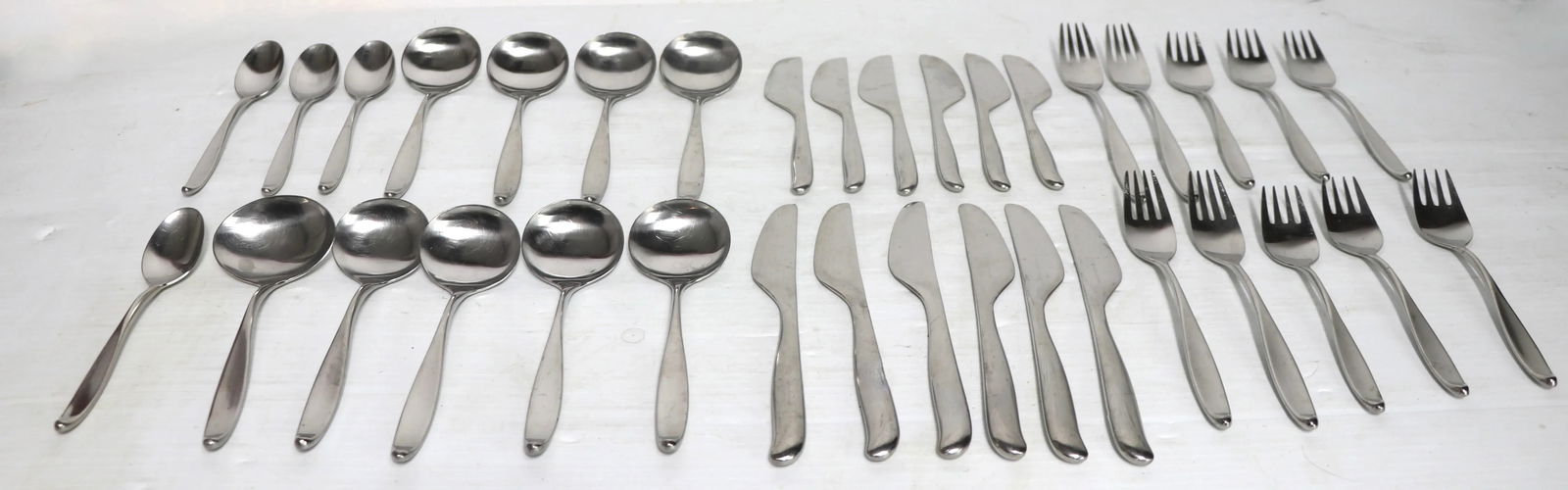 35 Pc. Set of Lauffer Stainless Steel Flatware Design 2 by Don Wallace - 2