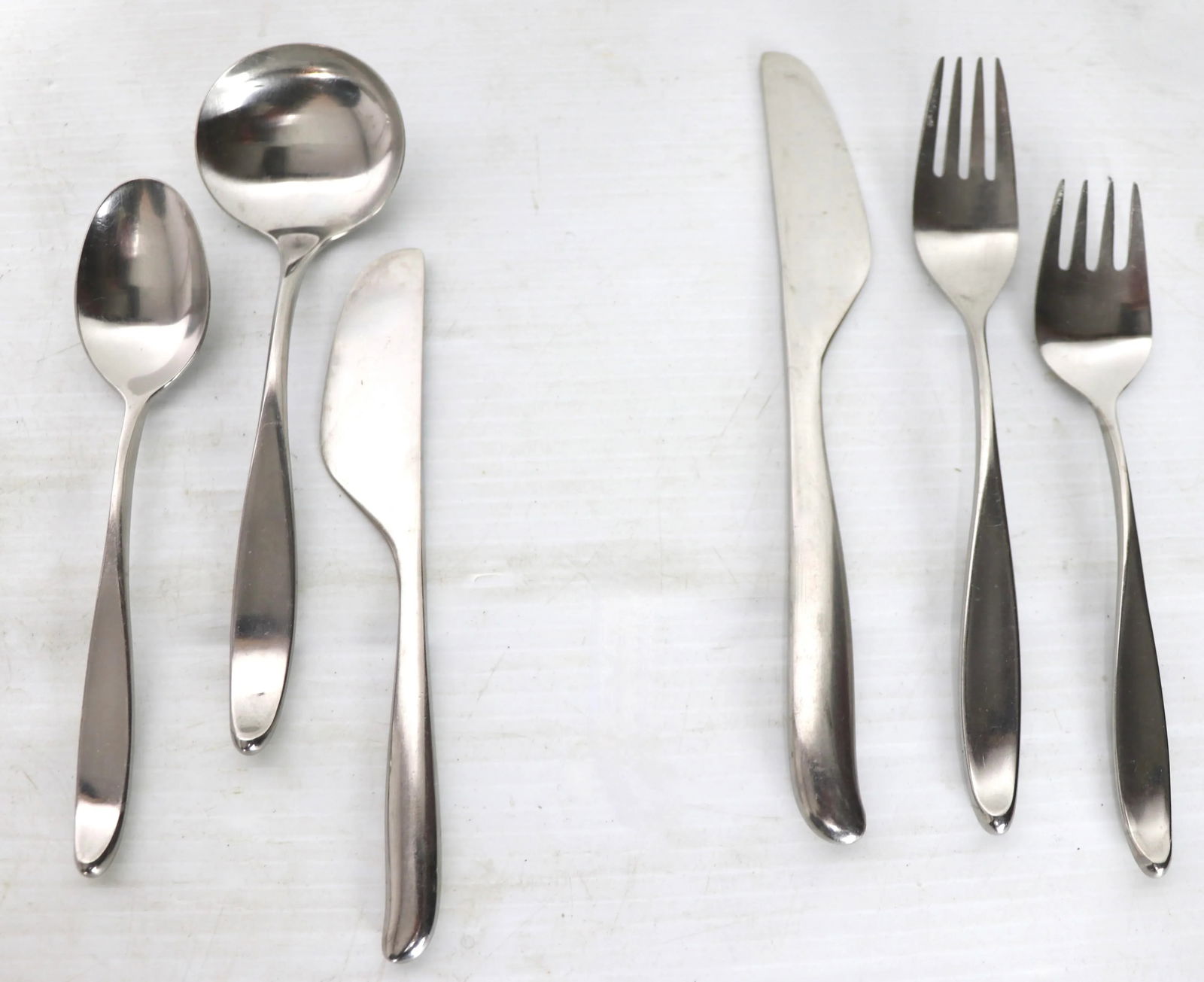 35 Pc. Set of Lauffer Stainless Steel Flatware Design 2 by Don Wallace - 4