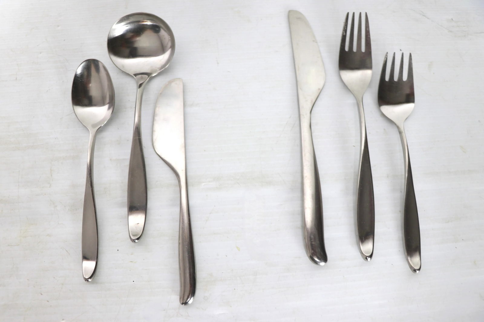 35 Pc. Set of Lauffer Stainless Steel Flatware Design 2 by Don Wallace - 6