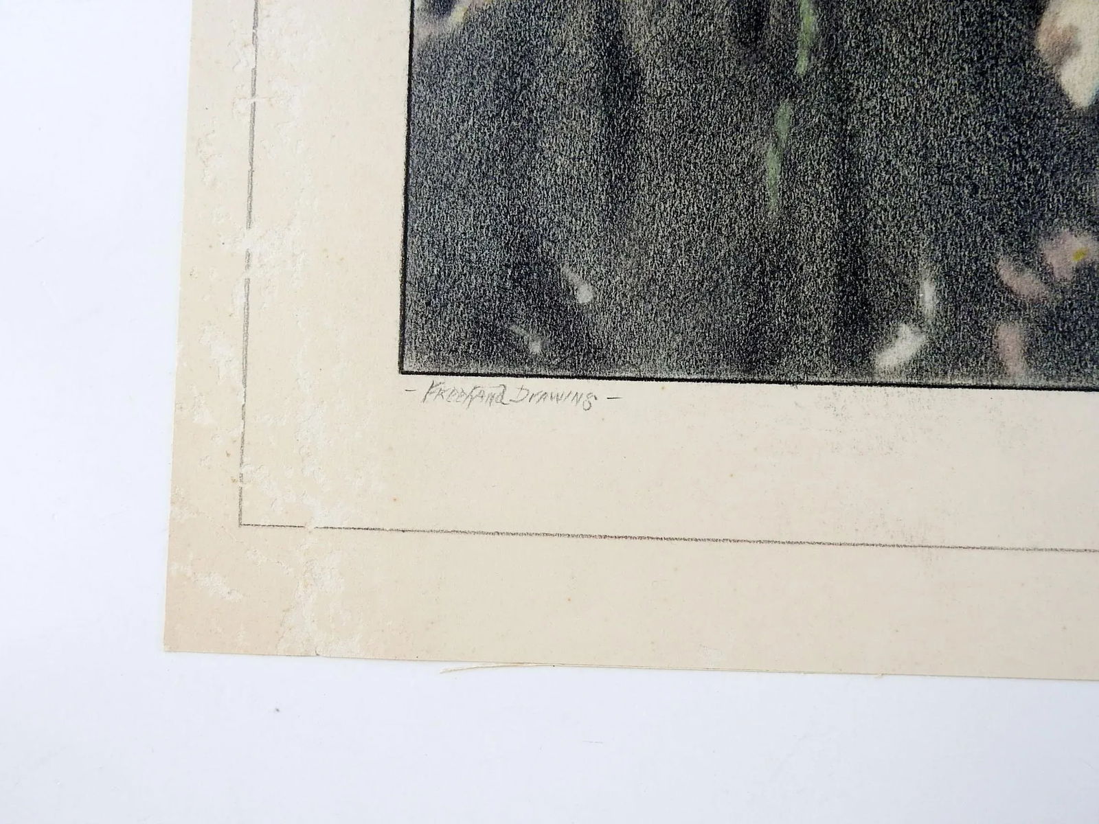 Vintage Charles Berkeley Normann Portrait of Geneva Flores Hart Drawing - 3