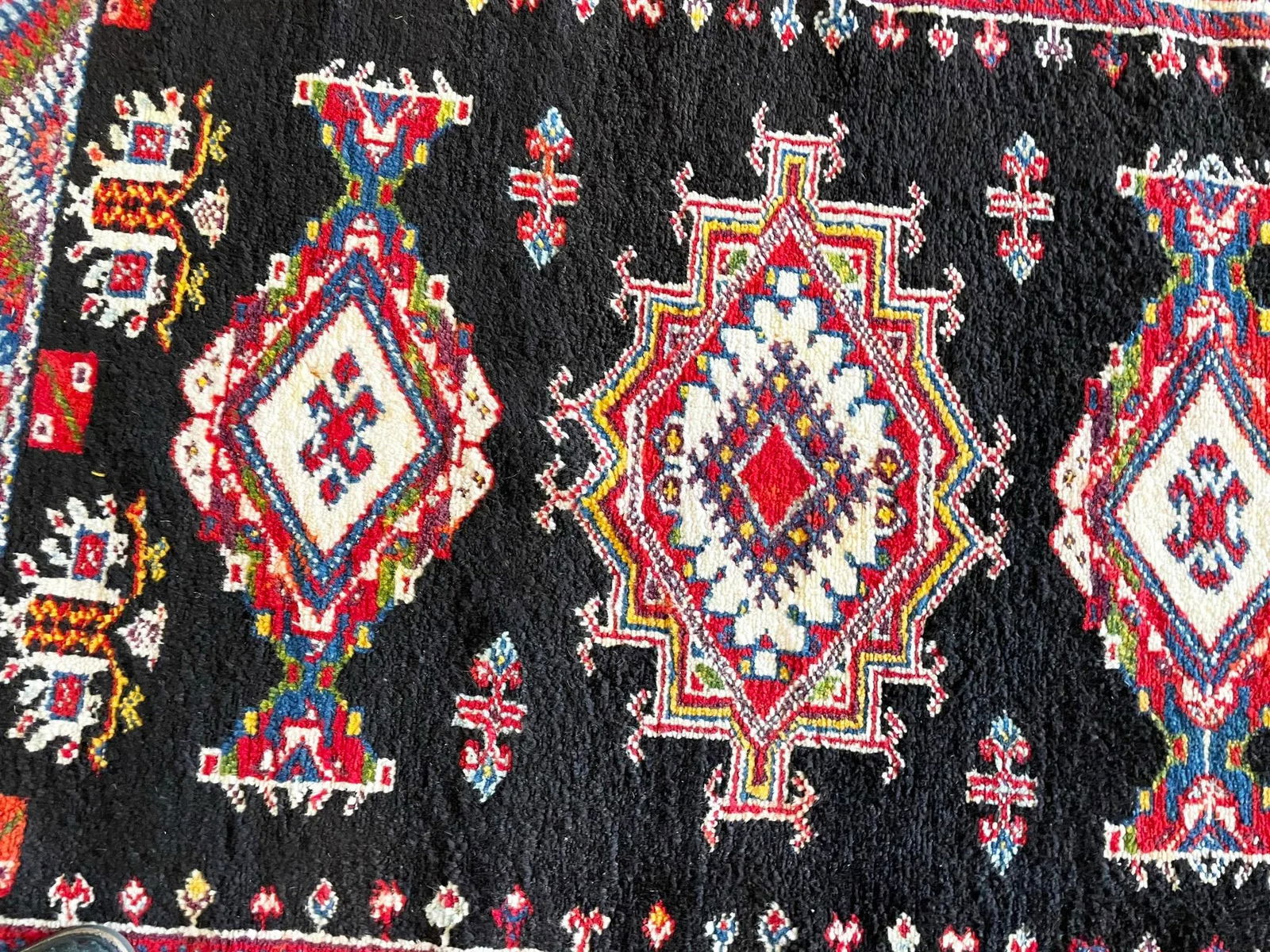 Vintage Handmade Moroccan Rug,#17362, 3'9"6'6" C-1960's - 7