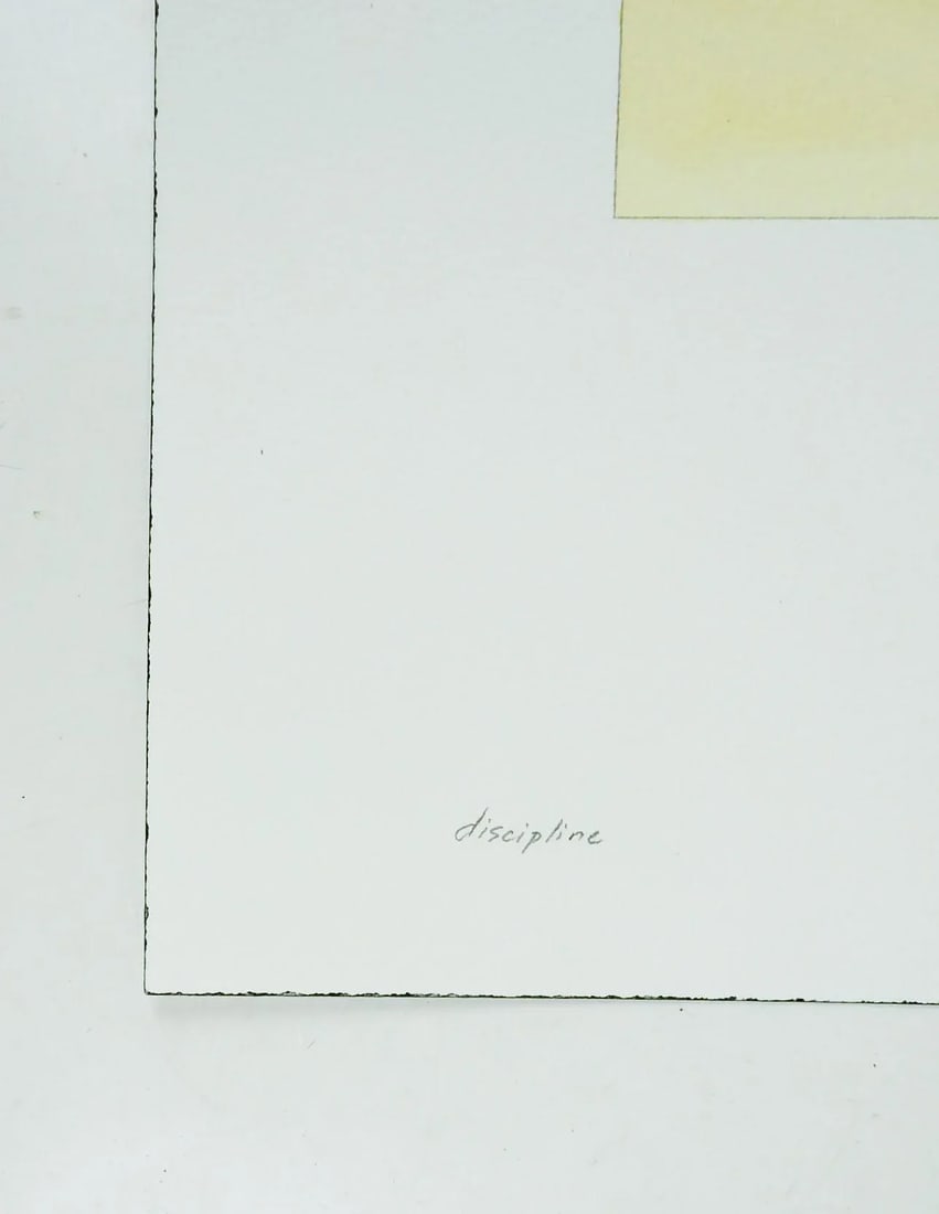 Abstract Yellow Block Geometric Watercolor Painting - 2