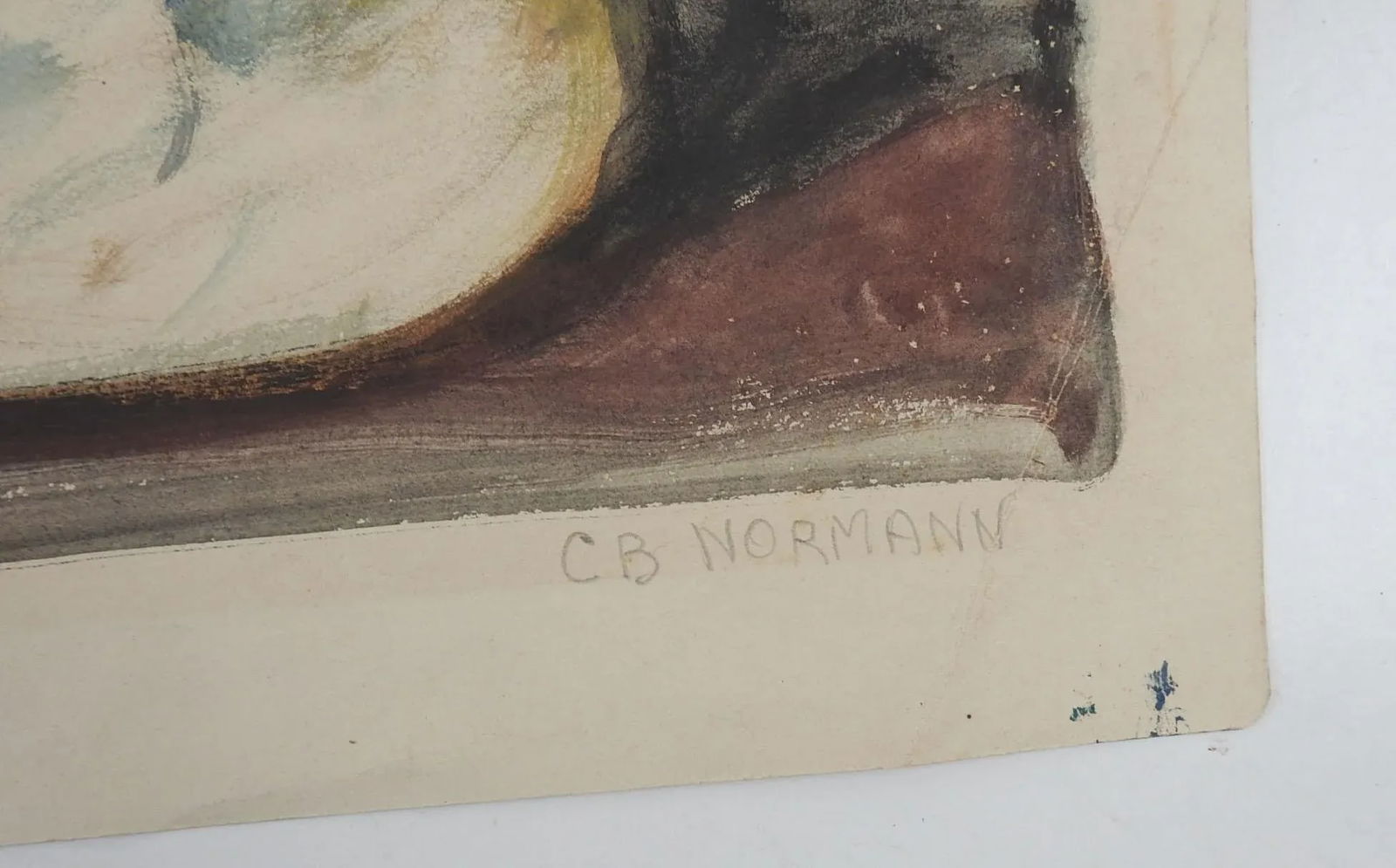 Vintage Charles Berkeley Normann Portrait Painting - 2