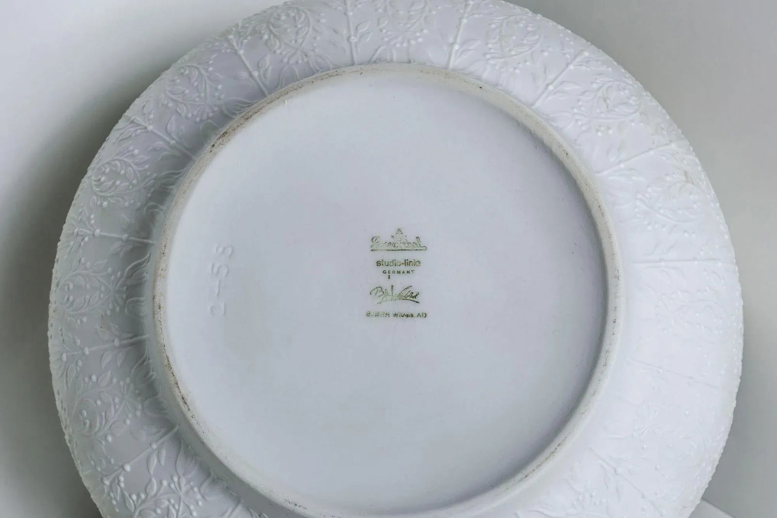 9" Round Footed Bowl Fantasy Mural by Rosenthal - 6