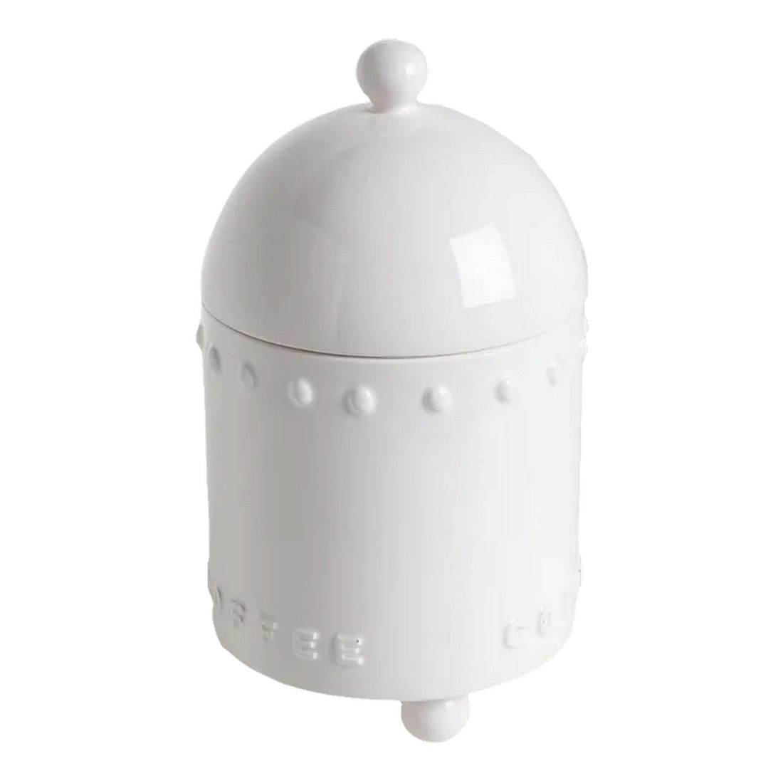 1980s Stanley Tigerman White Ceramic "Tigerman City" Coffee Canister (1 of 9)