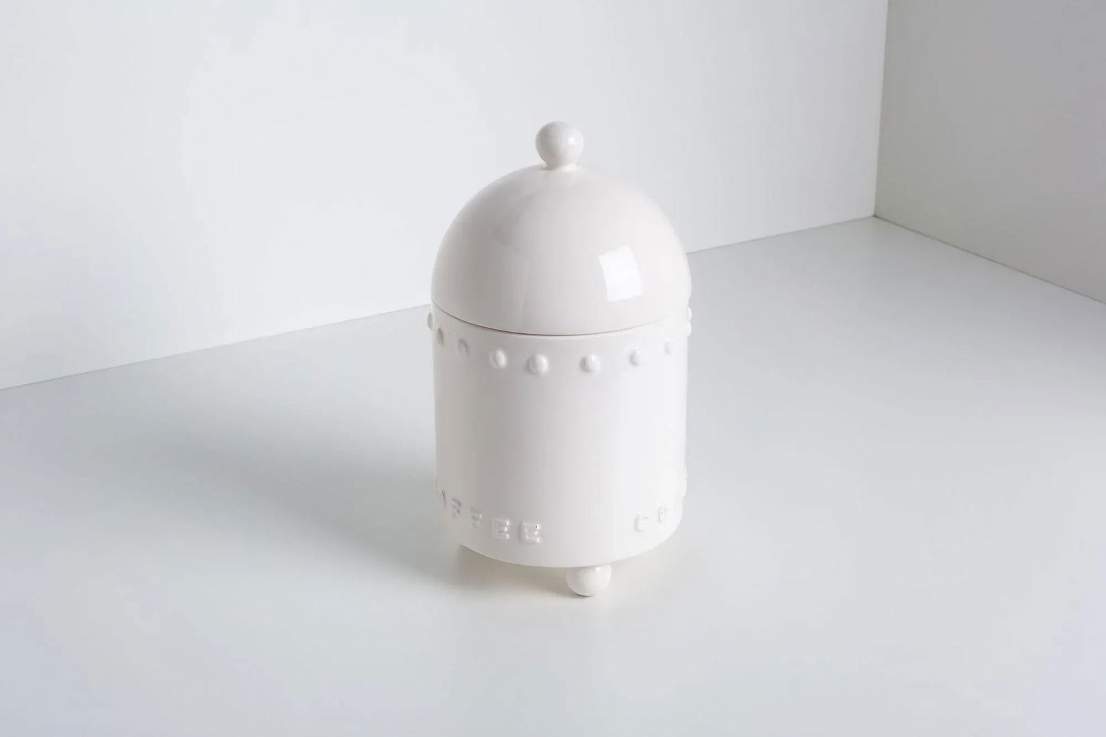 1980s Stanley Tigerman White Ceramic "Tigerman City" Coffee Canister - 9