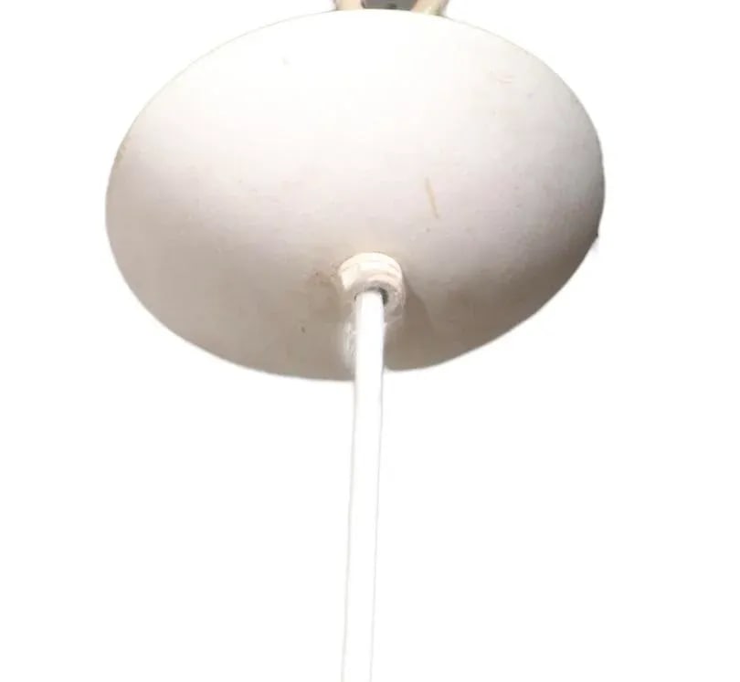 Tinted Glass Ball Fixture Chandelier Pendant Light Circa 1970's - 7