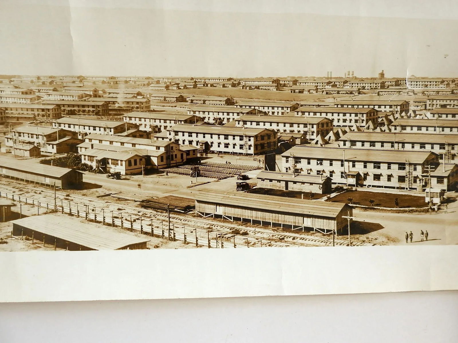 Antique 64" Eugene Goldbeck Panoramic Photo 1917 Camp Travis Wwi San Antonio - 10