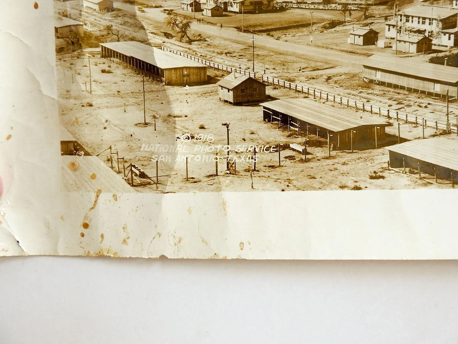 Antique 64" Eugene Goldbeck Panoramic Photo 1917 Camp Travis Wwi San Antonio - 8