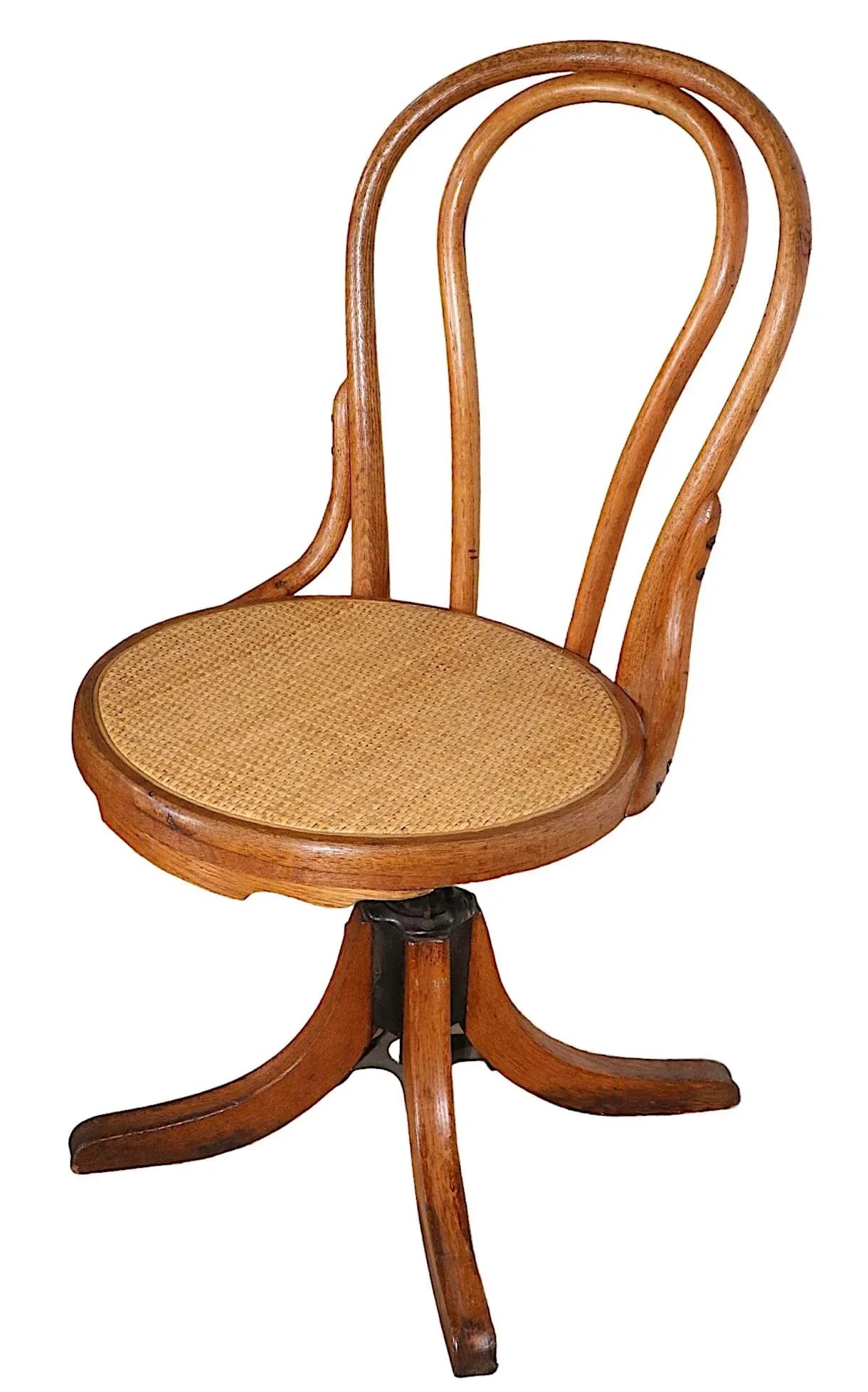Early 20th Century Bentwood Swivel Desk Chair by Heywood Wakefield After Thonet - 10