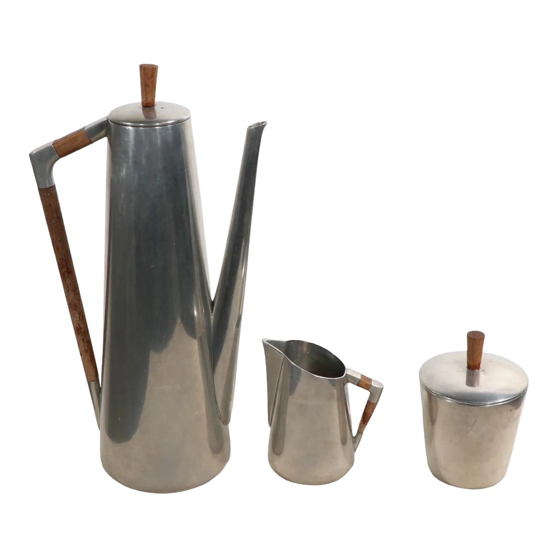 3 Pc Set Royal Holland Pewter Kmd Tiel. Daalderop C 1960's (1 of 9)