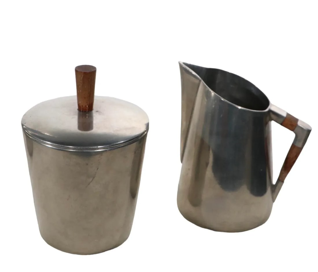 3 Pc Set Royal Holland Pewter Kmd Tiel. Daalderop C 1960's - 6