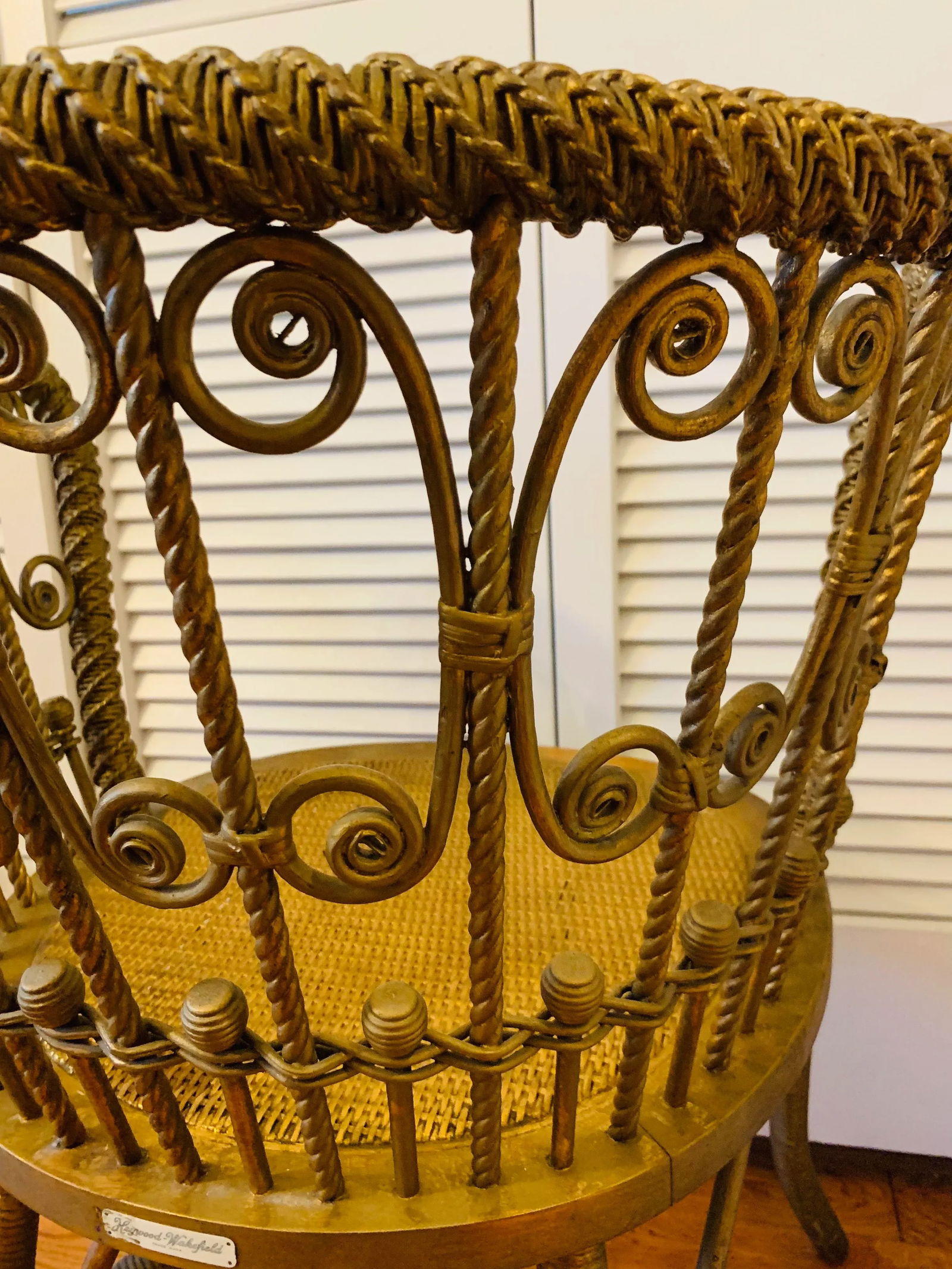 Antique Heywood-Wakefield Rattan Chair - 10