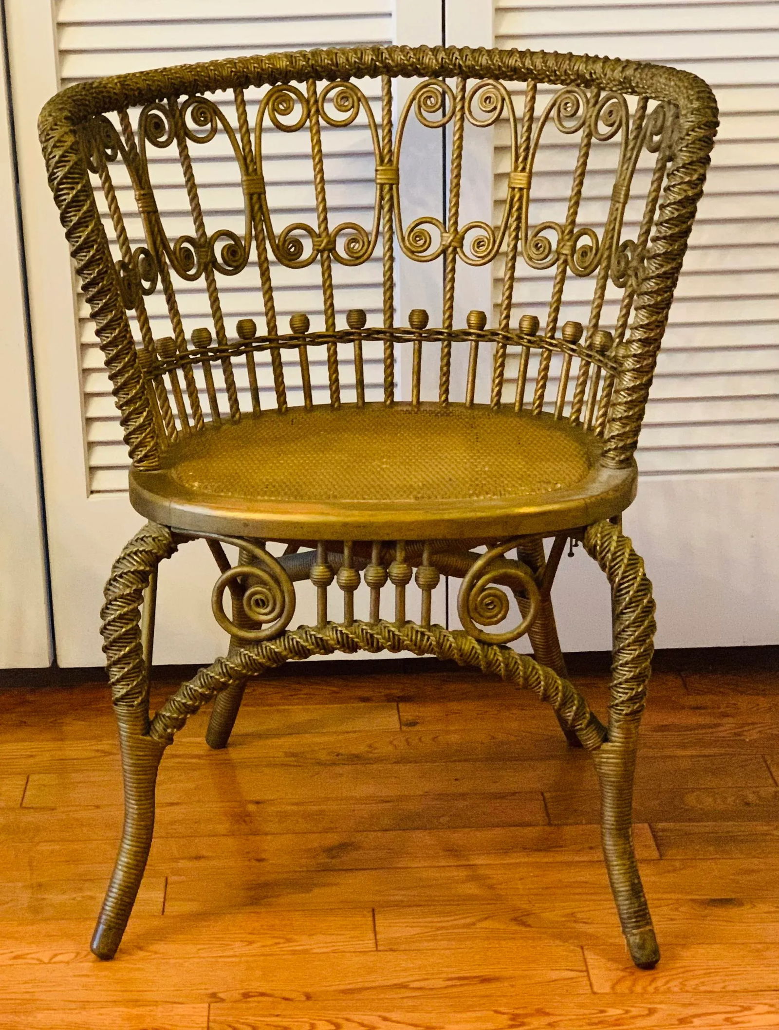 Antique Heywood-Wakefield Rattan Chair - 13