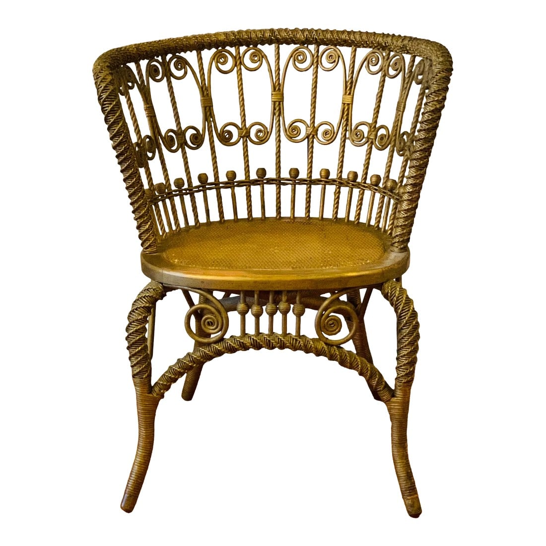 Antique Heywood-Wakefield Rattan Chair (1 of 13)
